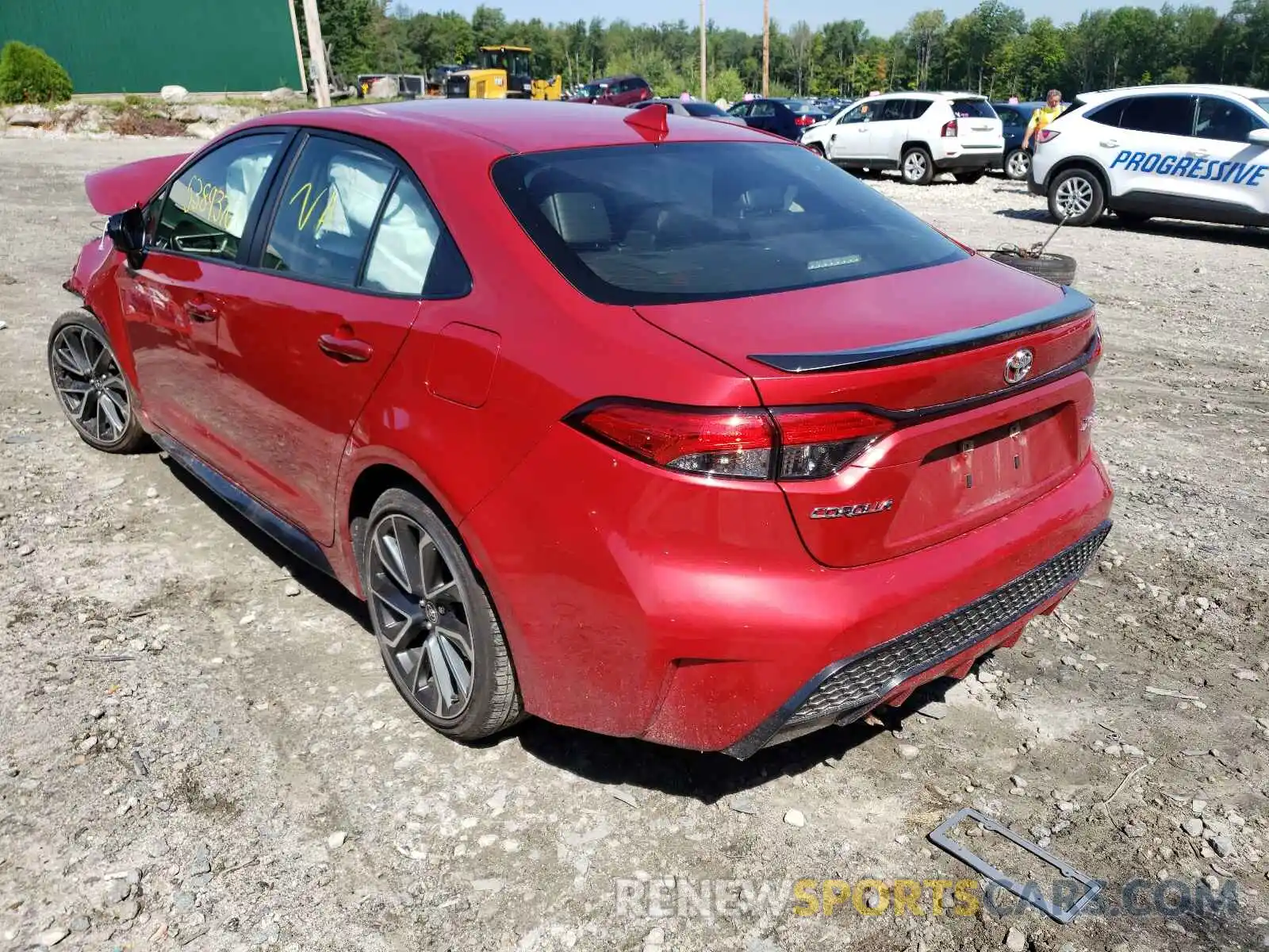 3 Photograph of a damaged car JTDT4RCE8LJ033534 TOYOTA COROLLA 2020