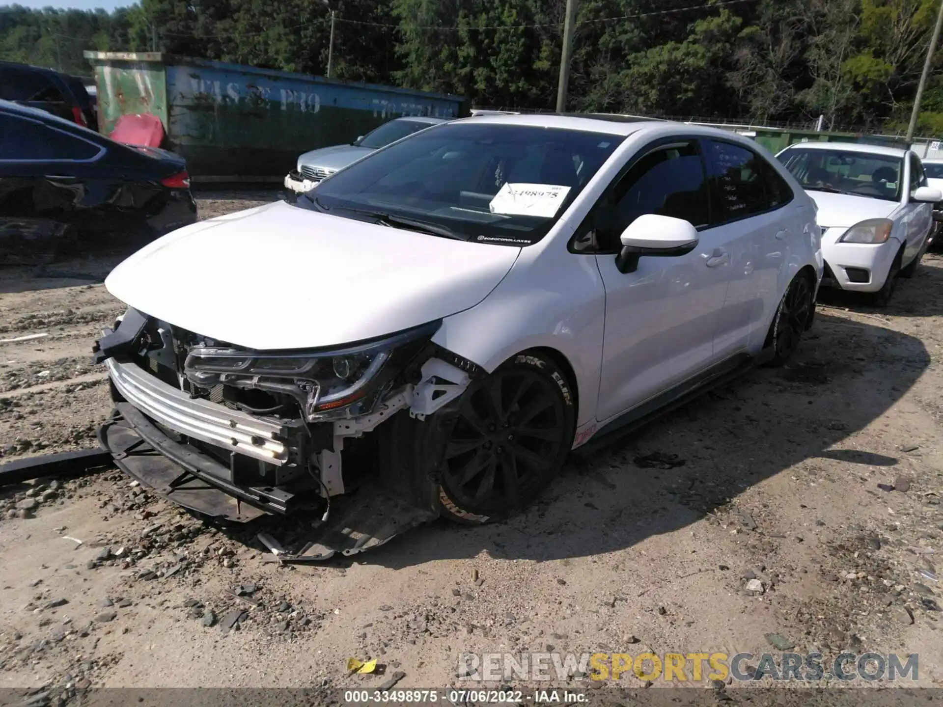 2 Photograph of a damaged car JTDT4RCE8LJ041052 TOYOTA COROLLA 2020