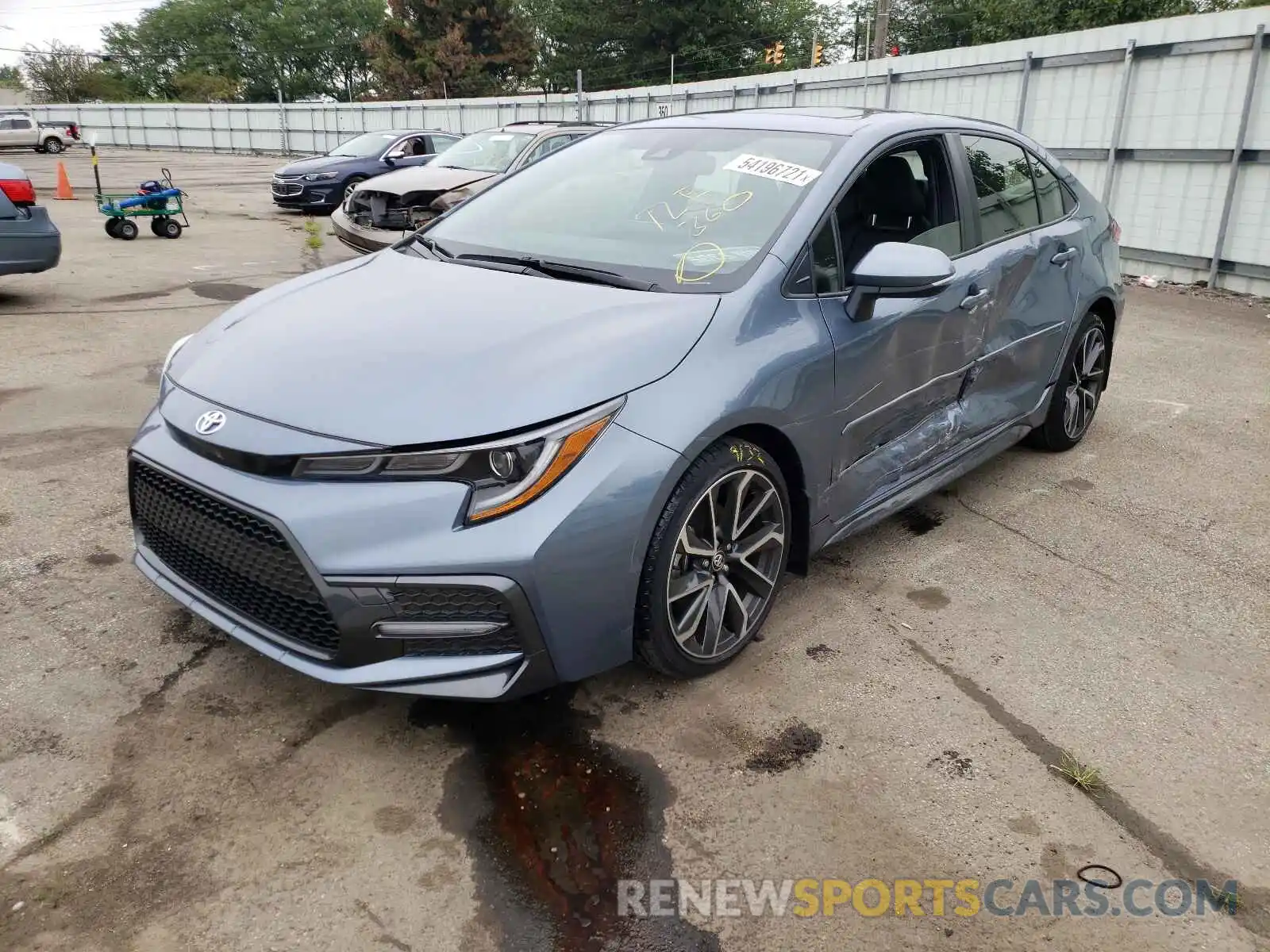 2 Photograph of a damaged car JTDT4RCE9LJ000235 TOYOTA COROLLA 2020