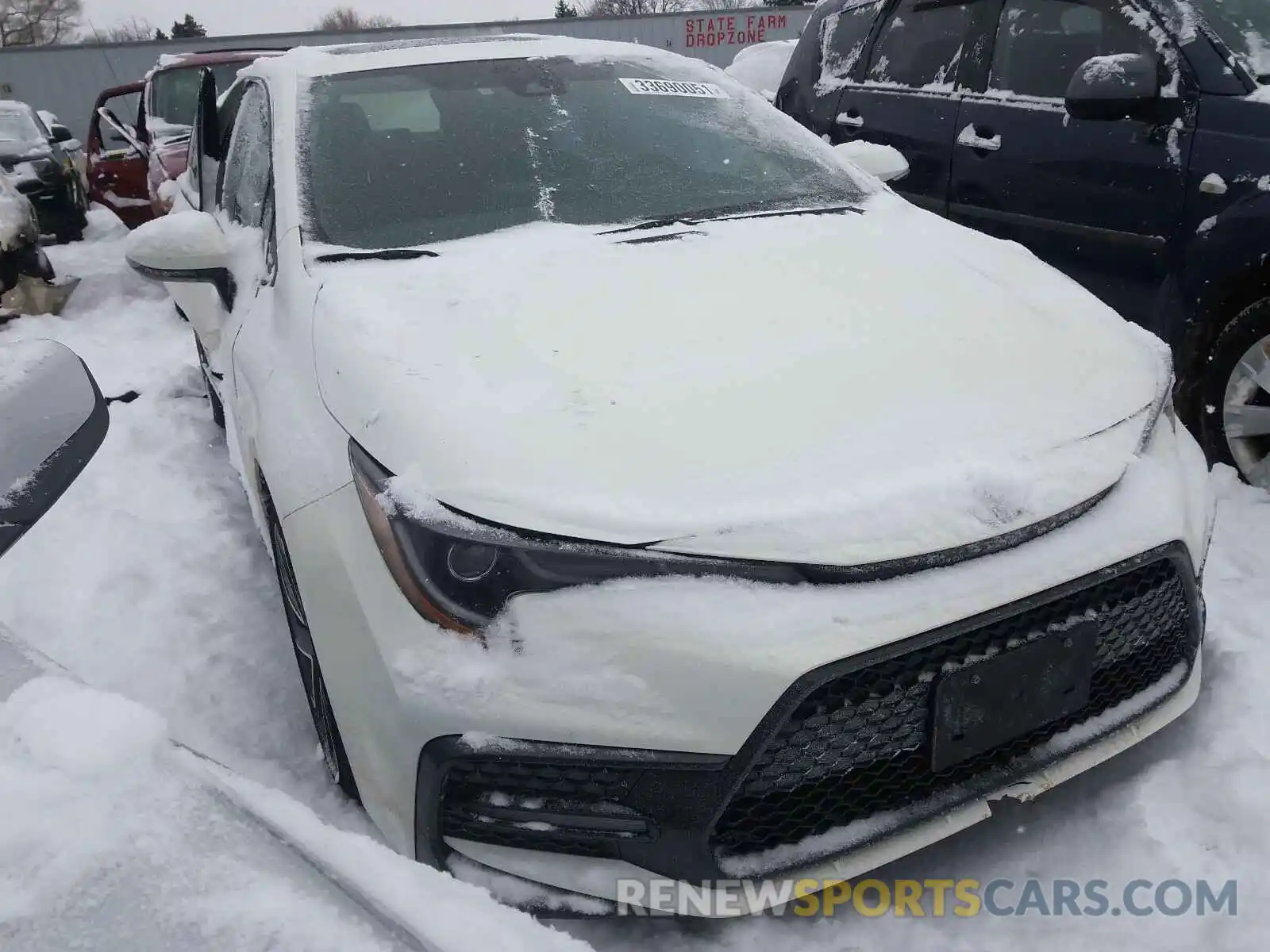 1 Photograph of a damaged car JTDT4RCE9LJ004821 TOYOTA COROLLA 2020