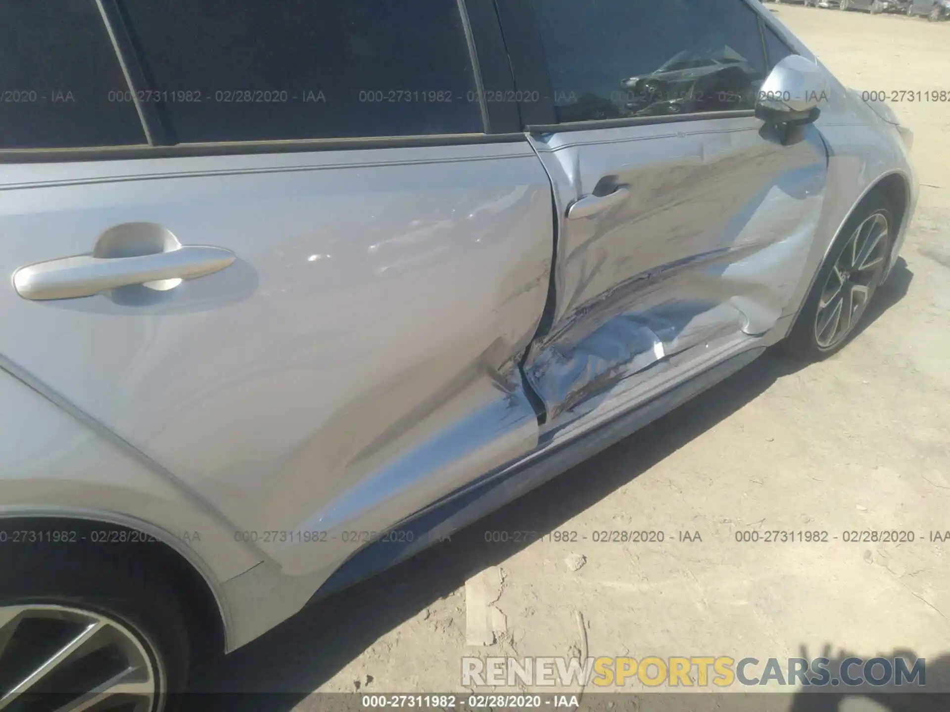 6 Photograph of a damaged car JTDT4RCE9LJ008657 TOYOTA COROLLA 2020