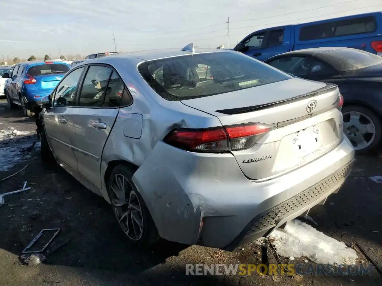 2 Photograph of a damaged car JTDT4RCE9LJ011719 TOYOTA COROLLA 2020