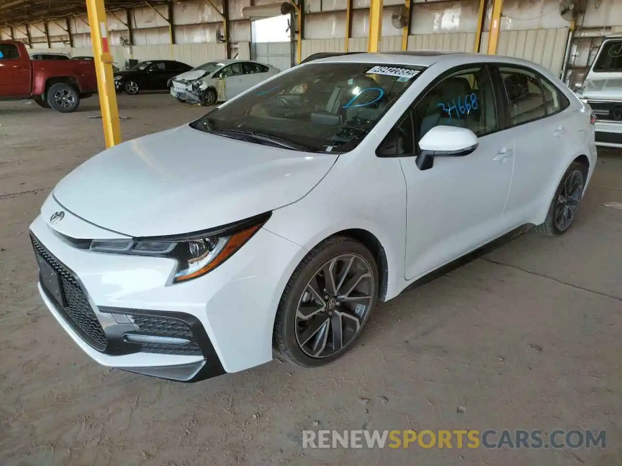 2 Photograph of a damaged car JTDT4RCE9LJ011798 TOYOTA COROLLA 2020