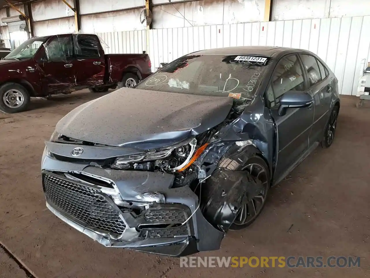 2 Photograph of a damaged car JTDT4RCE9LJ024339 TOYOTA COROLLA 2020