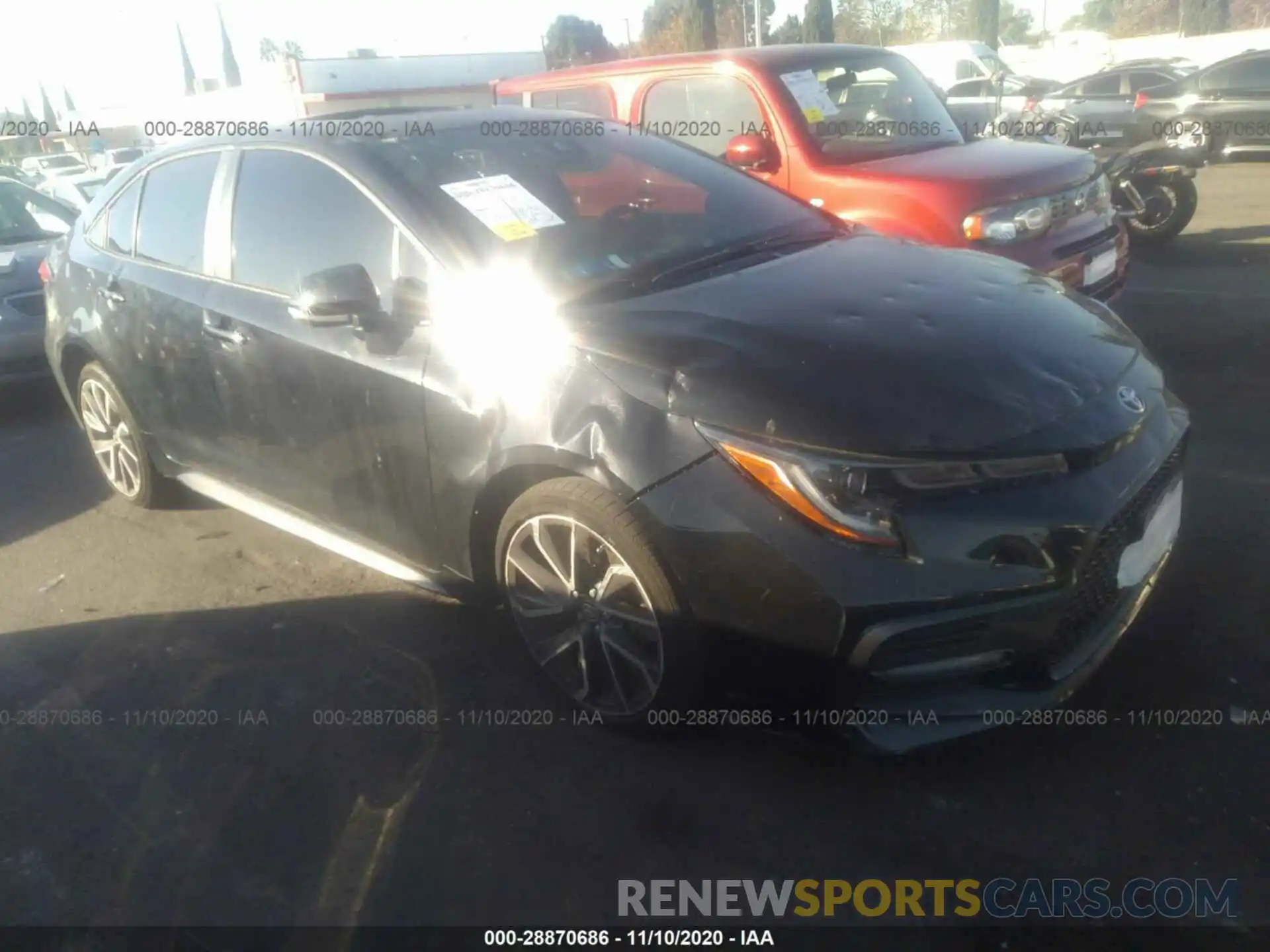 1 Photograph of a damaged car JTDT4RCE9LJ025510 TOYOTA COROLLA 2020