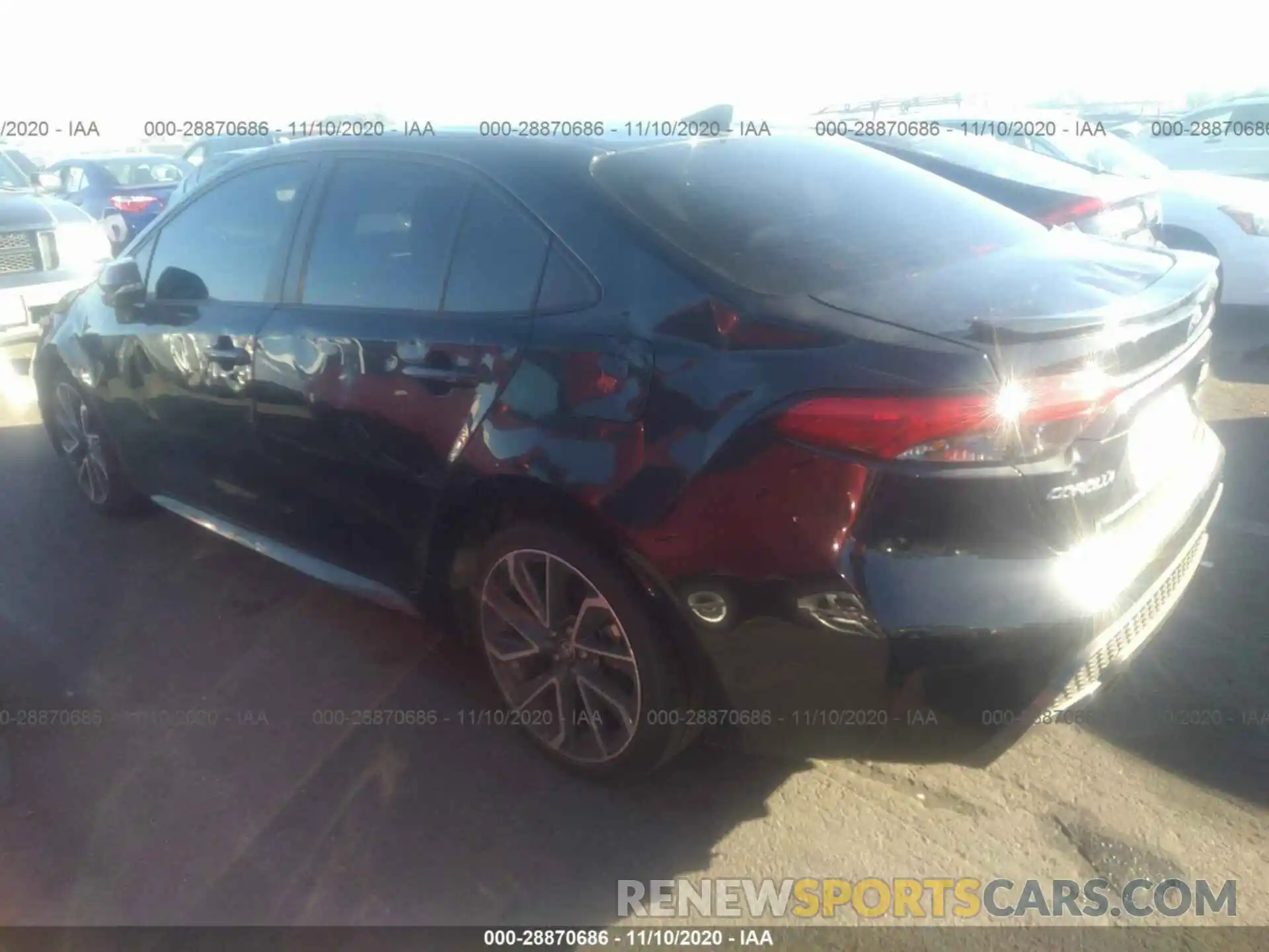 3 Photograph of a damaged car JTDT4RCE9LJ025510 TOYOTA COROLLA 2020