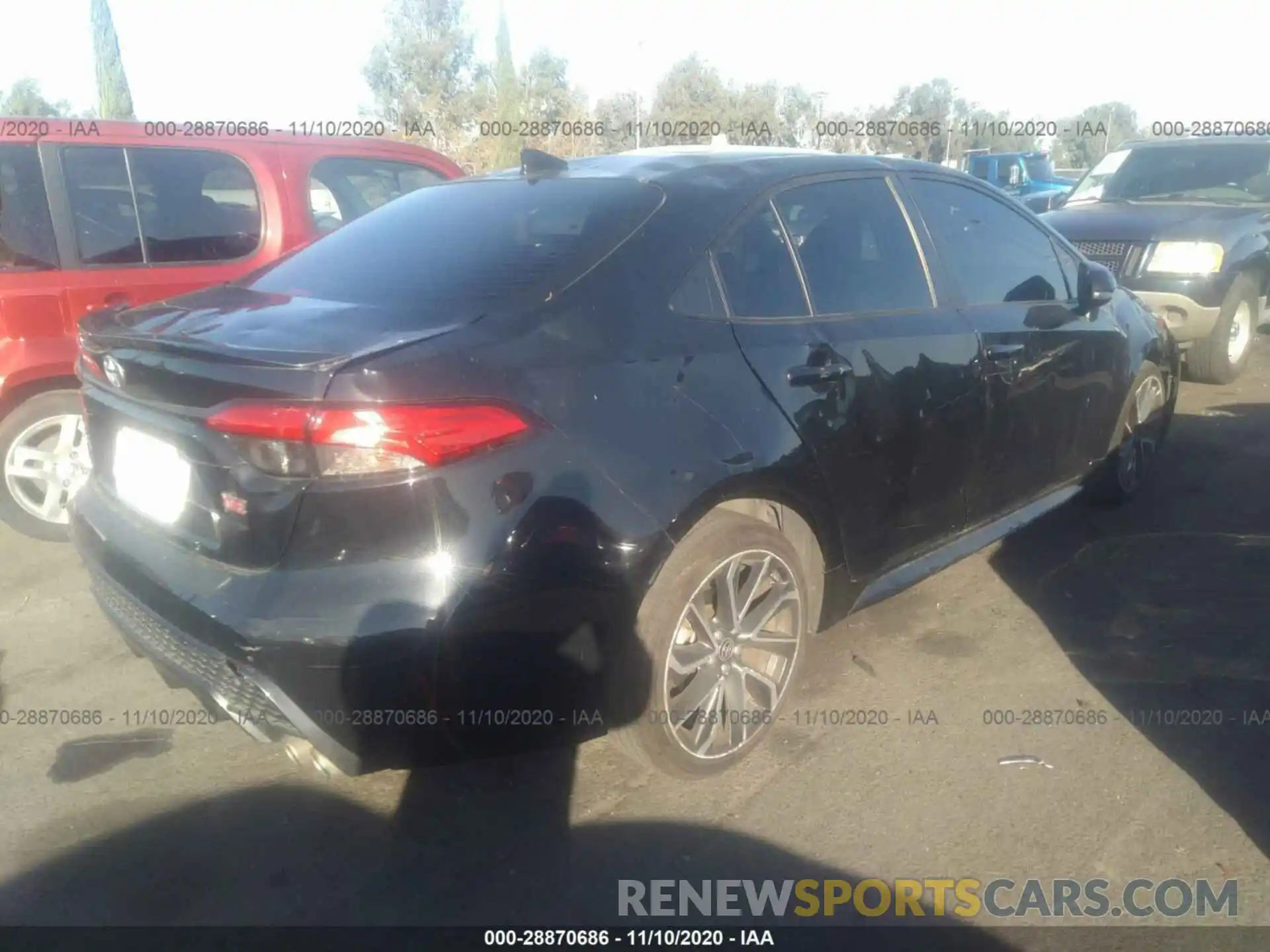 4 Photograph of a damaged car JTDT4RCE9LJ025510 TOYOTA COROLLA 2020