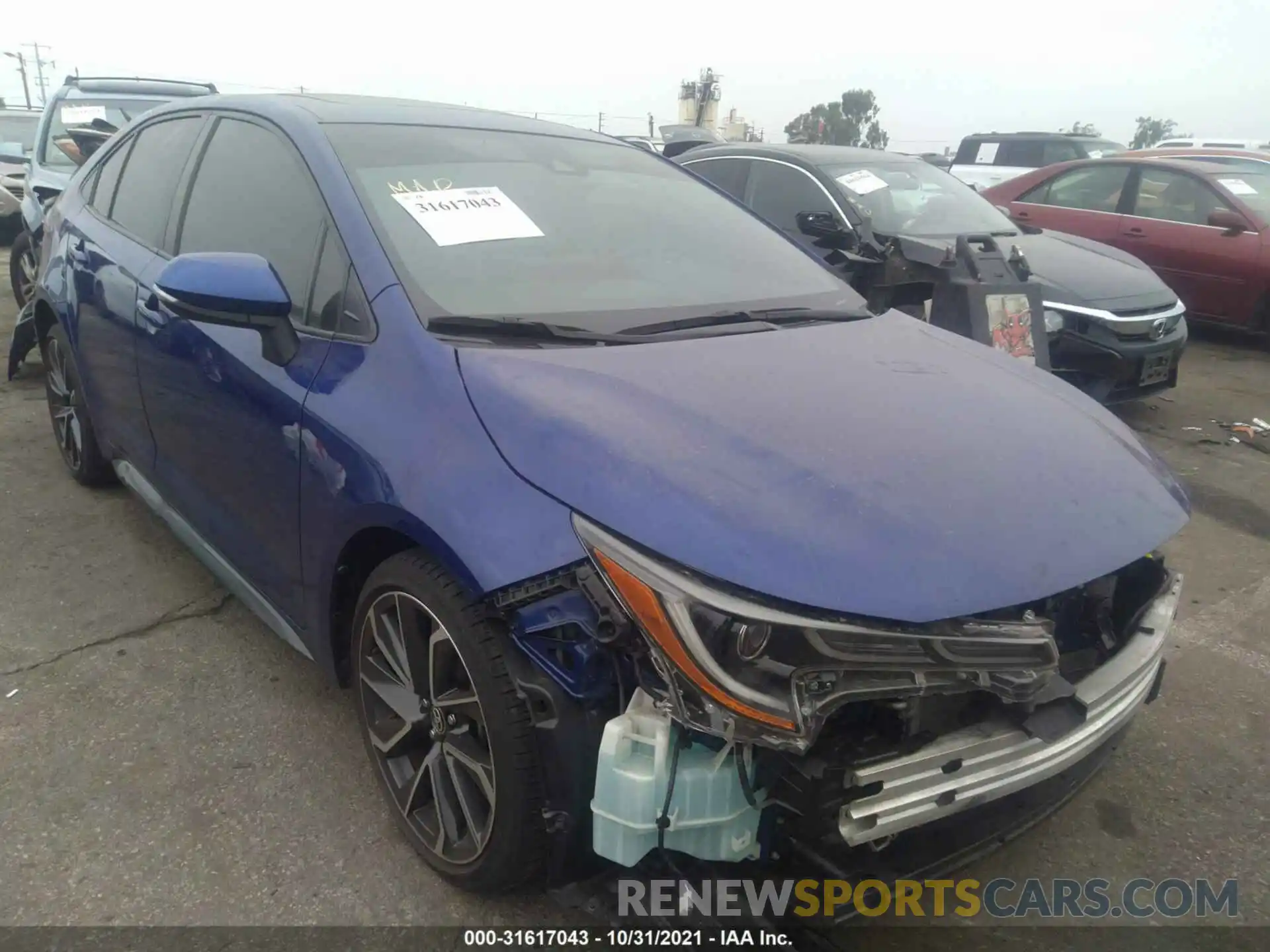 1 Photograph of a damaged car JTDT4RCE9LJ033705 TOYOTA COROLLA 2020