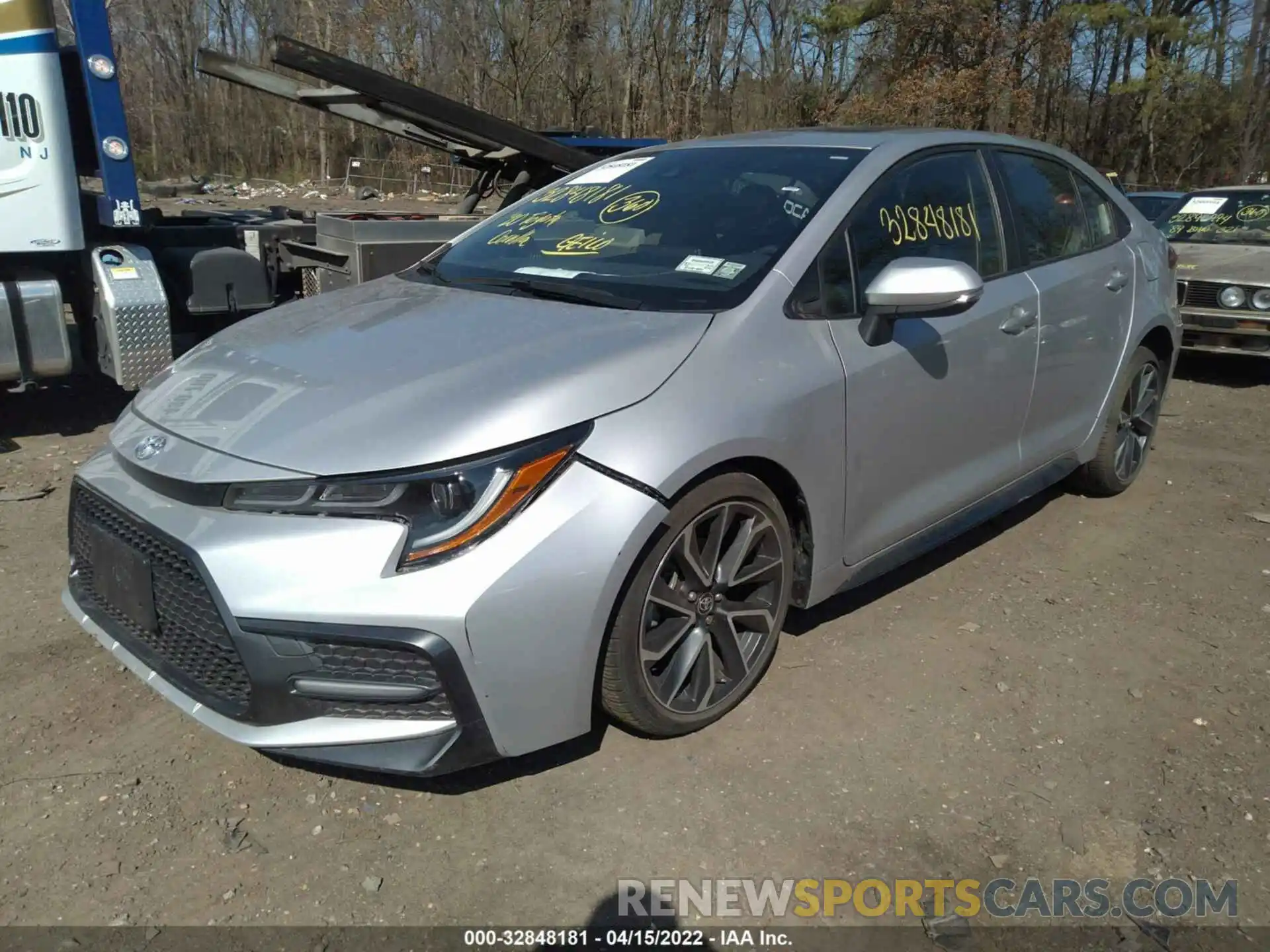 2 Photograph of a damaged car JTDT4RCE9LJ034658 TOYOTA COROLLA 2020