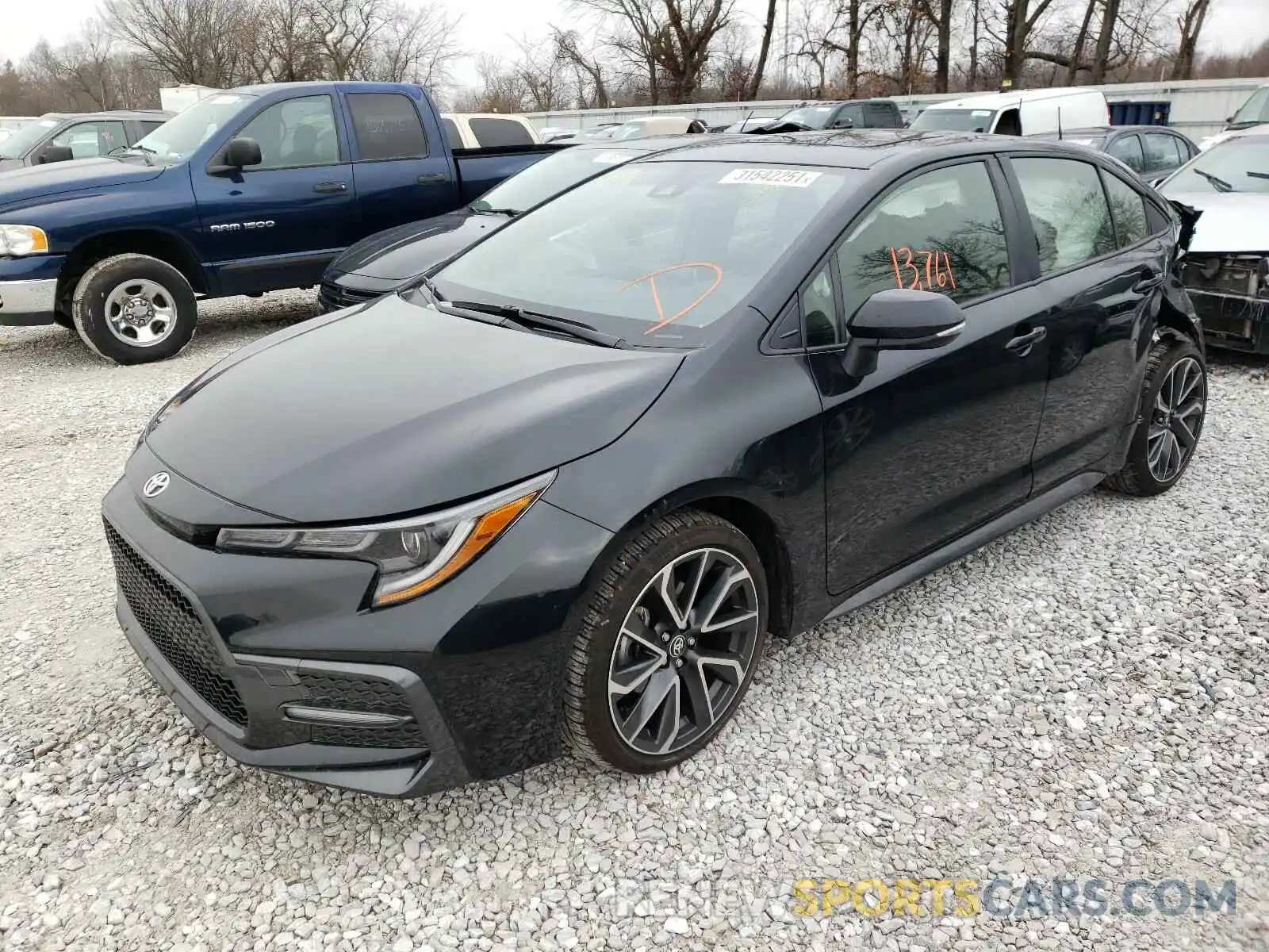 2 Photograph of a damaged car JTDT4RCE9LJ040203 TOYOTA COROLLA 2020