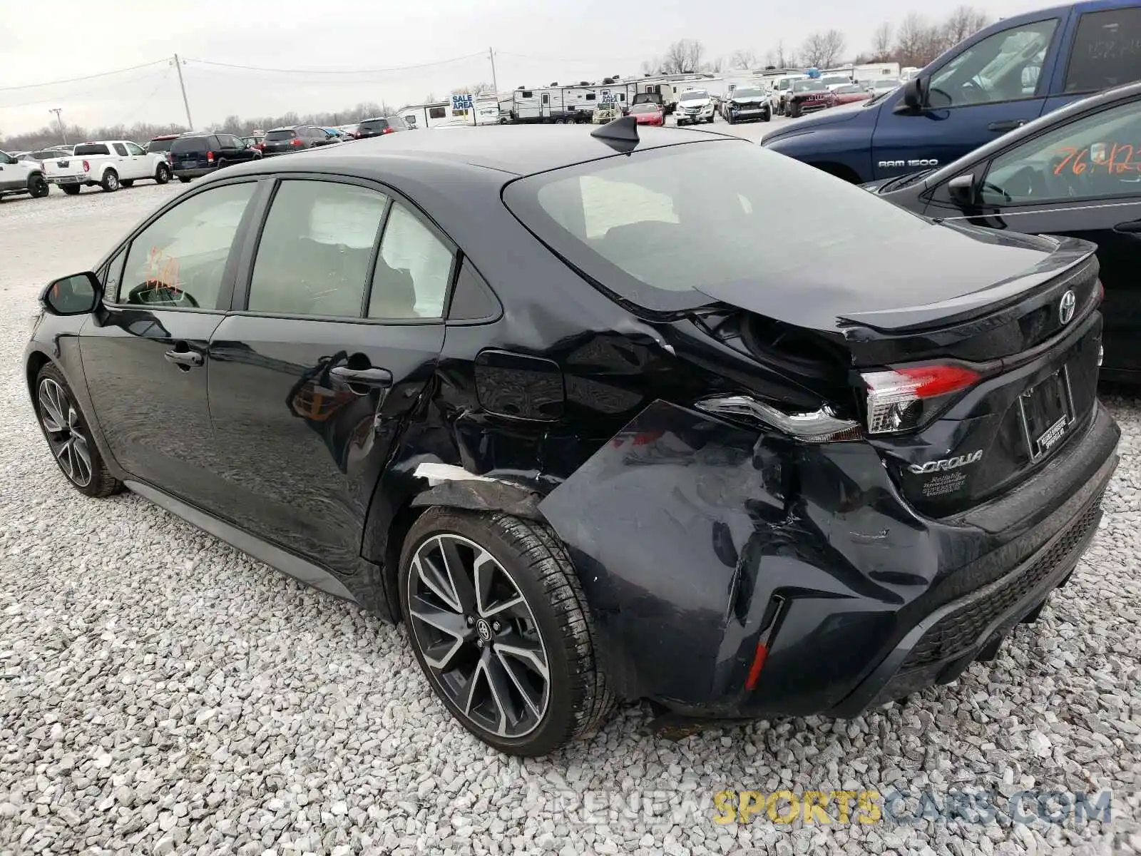 3 Photograph of a damaged car JTDT4RCE9LJ040203 TOYOTA COROLLA 2020