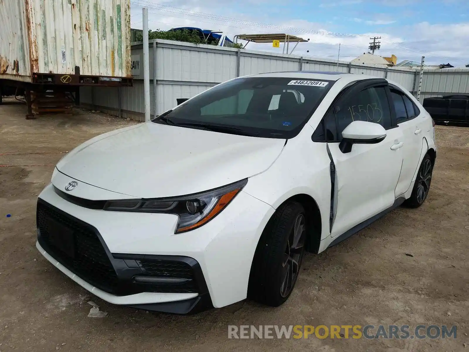 2 Photograph of a damaged car JTDT4RCE9LJ047572 TOYOTA COROLLA 2020