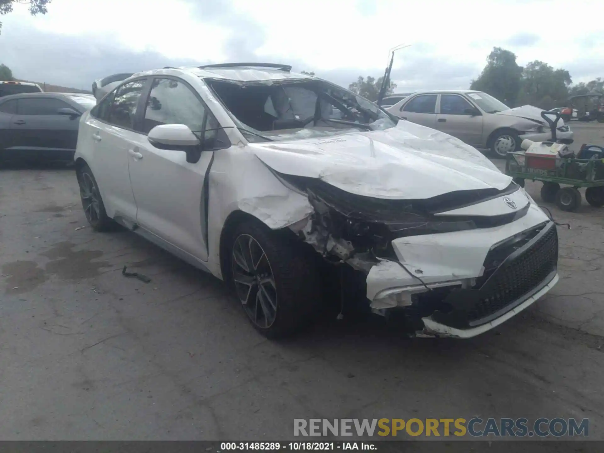 1 Photograph of a damaged car JTDT4RCE9LJ050343 TOYOTA COROLLA 2020