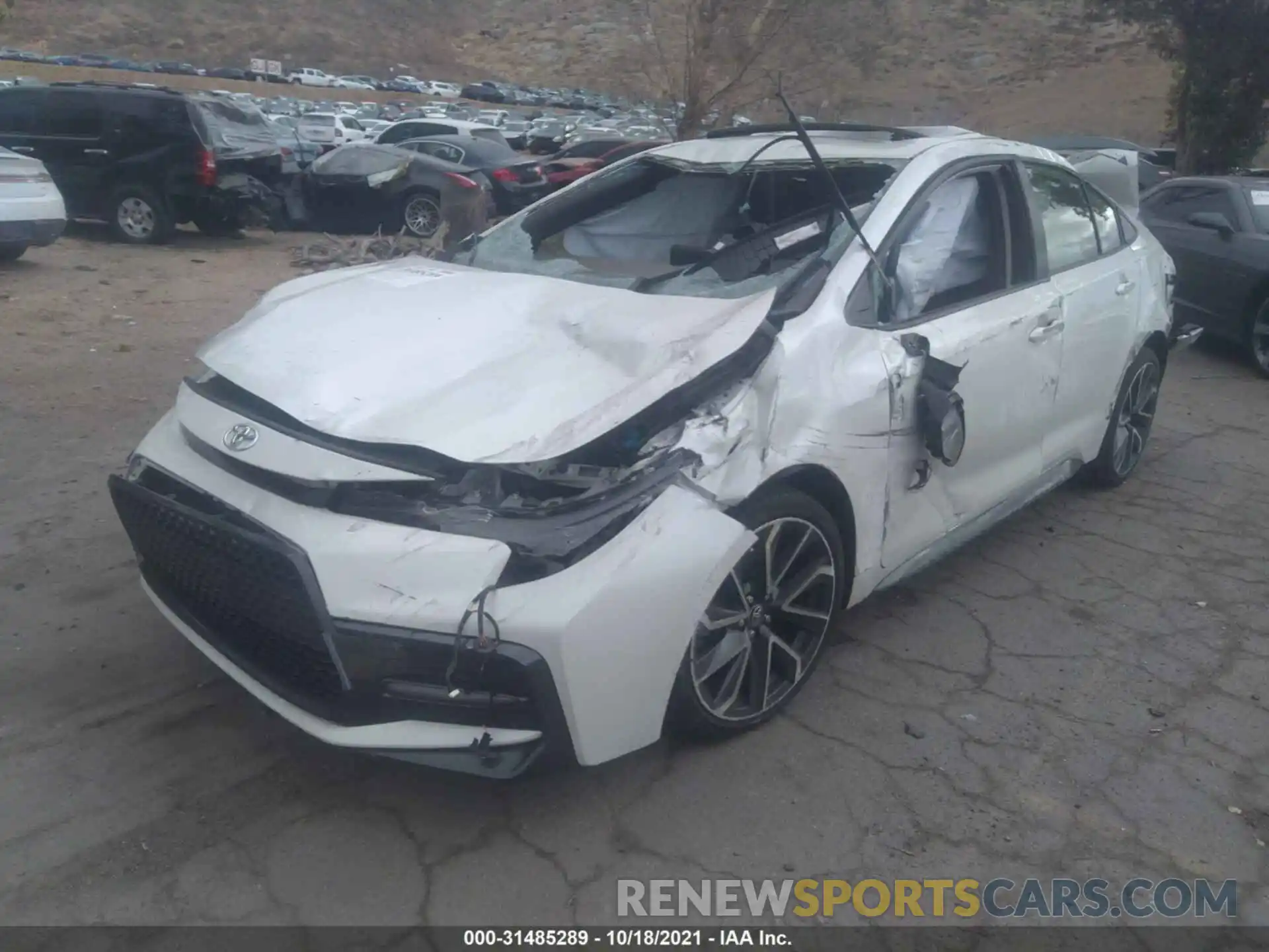 2 Photograph of a damaged car JTDT4RCE9LJ050343 TOYOTA COROLLA 2020