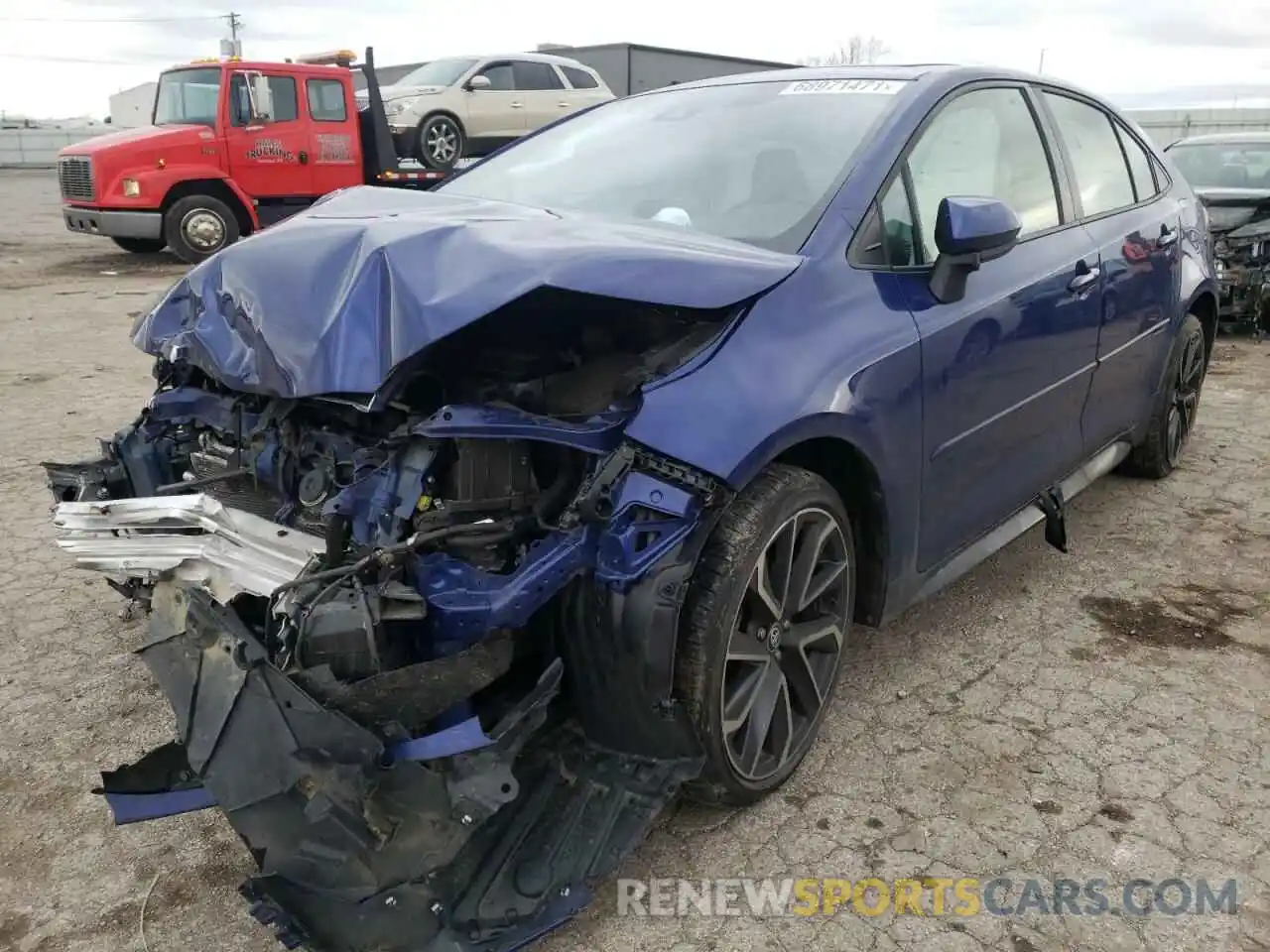 2 Photograph of a damaged car JTDT4RCEXLJ003466 TOYOTA COROLLA 2020