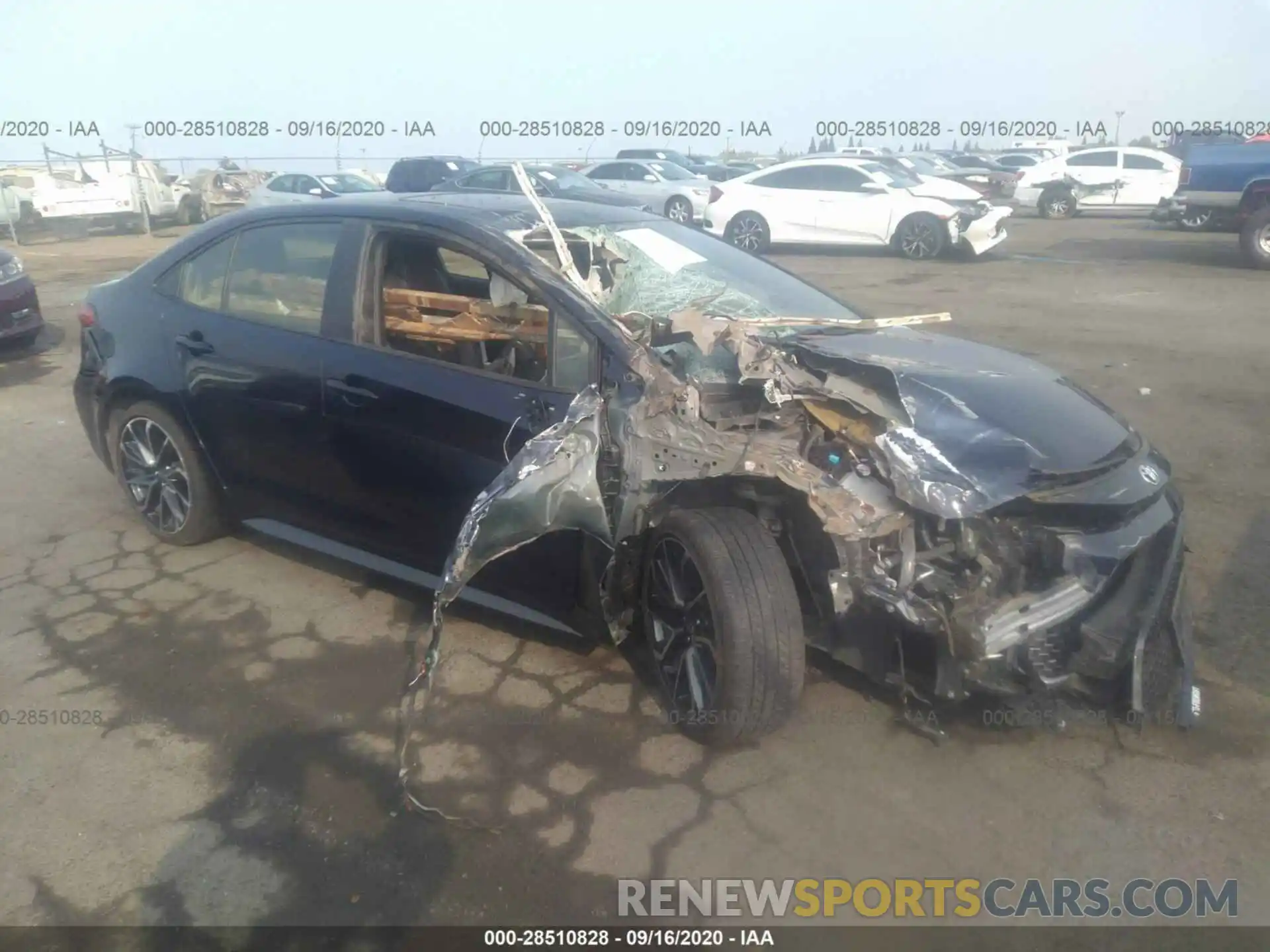 1 Photograph of a damaged car JTDT4RCEXLJ003662 TOYOTA COROLLA 2020