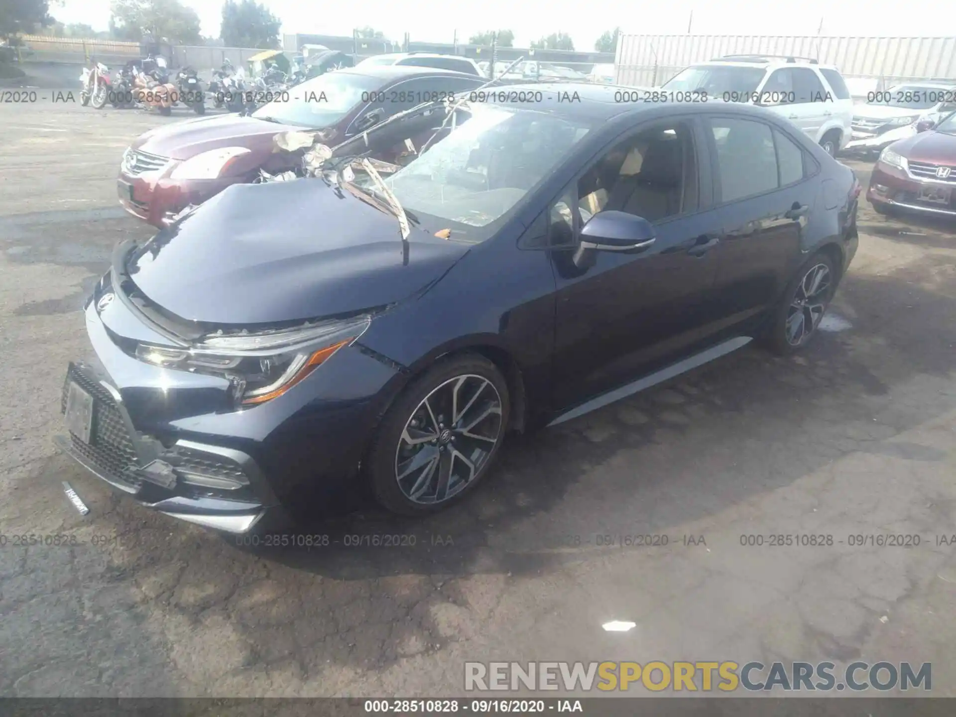 2 Photograph of a damaged car JTDT4RCEXLJ003662 TOYOTA COROLLA 2020