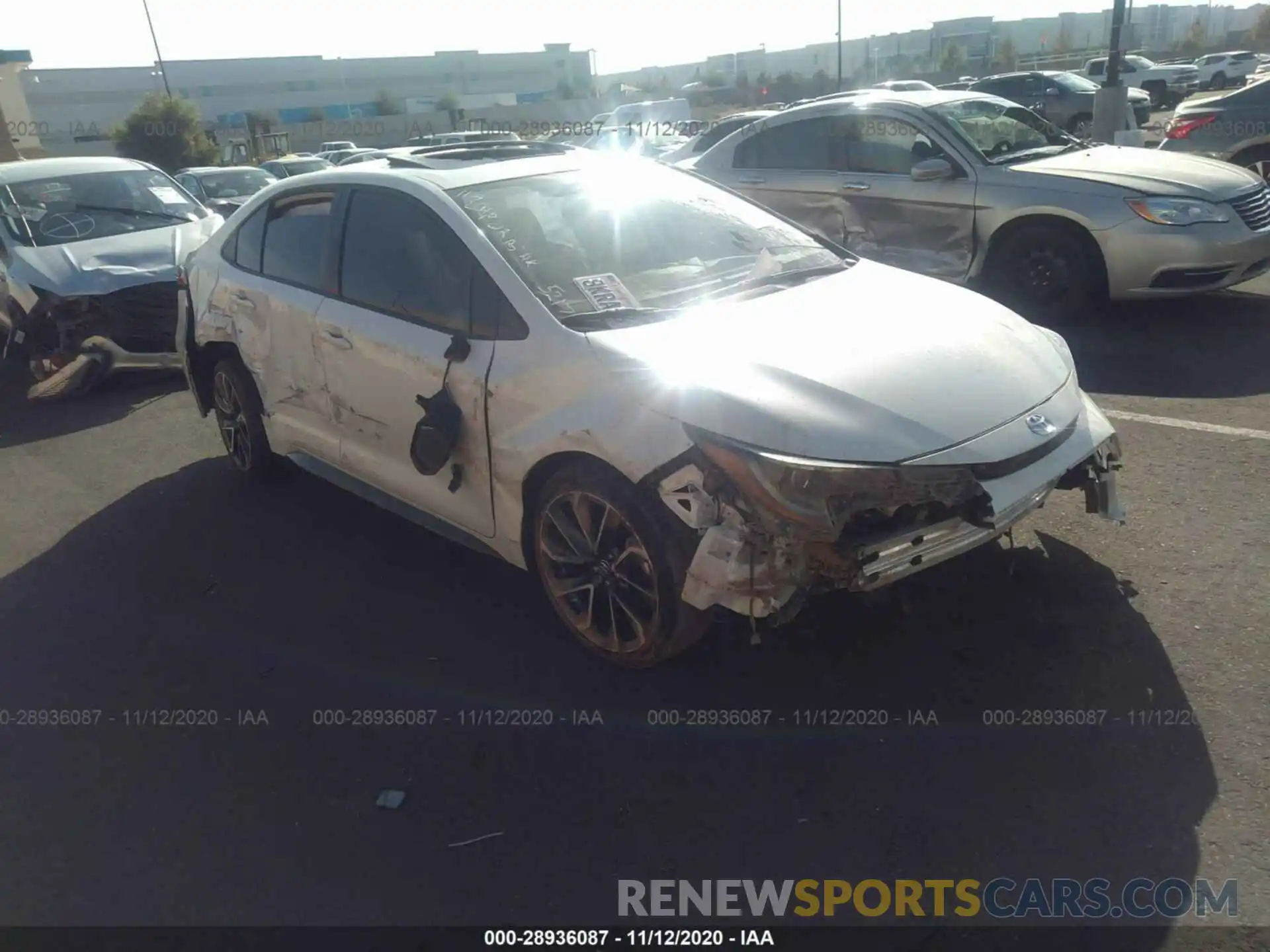 1 Photograph of a damaged car JTDT4RCEXLJ005217 TOYOTA COROLLA 2020