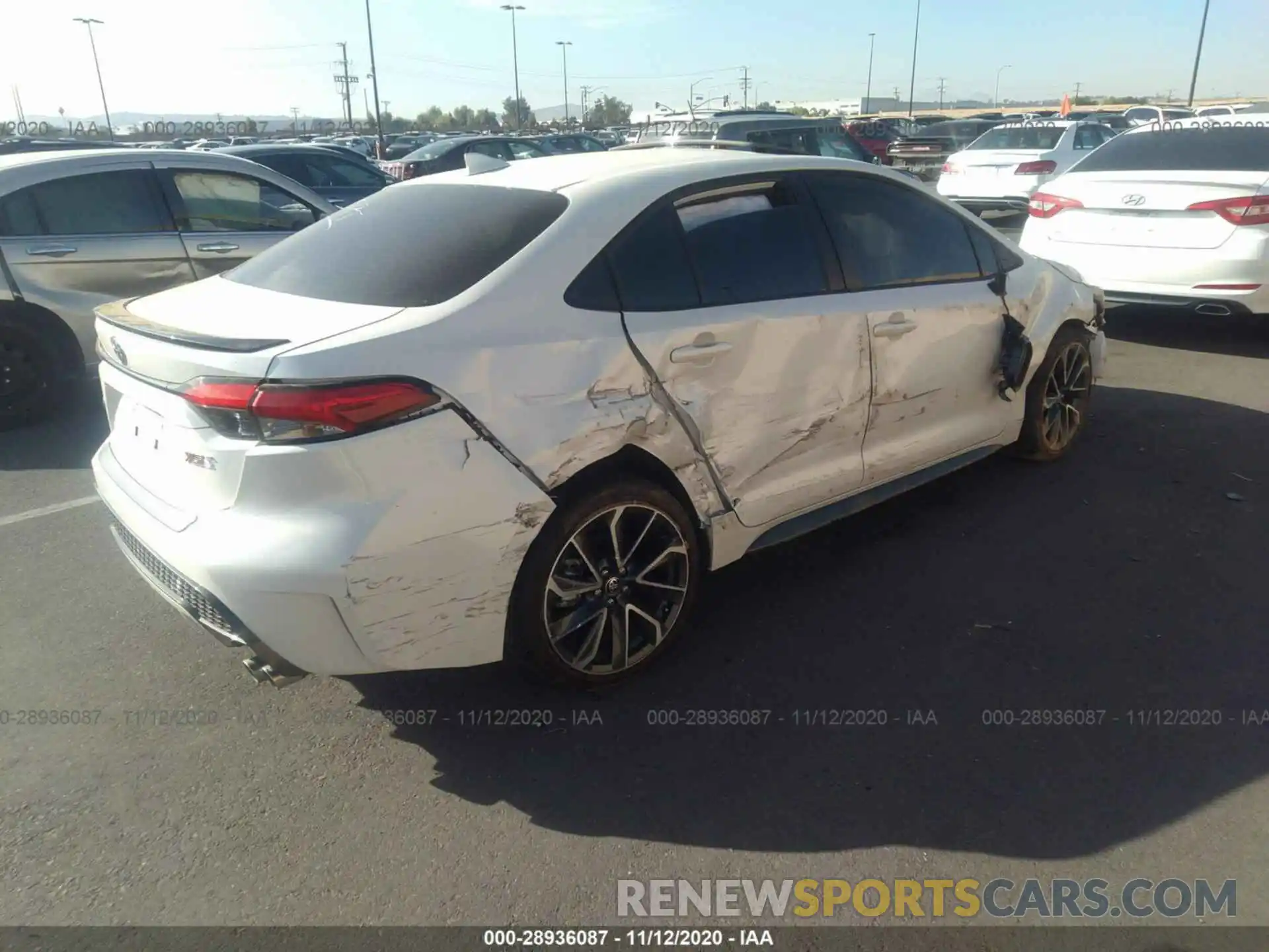 4 Photograph of a damaged car JTDT4RCEXLJ005217 TOYOTA COROLLA 2020