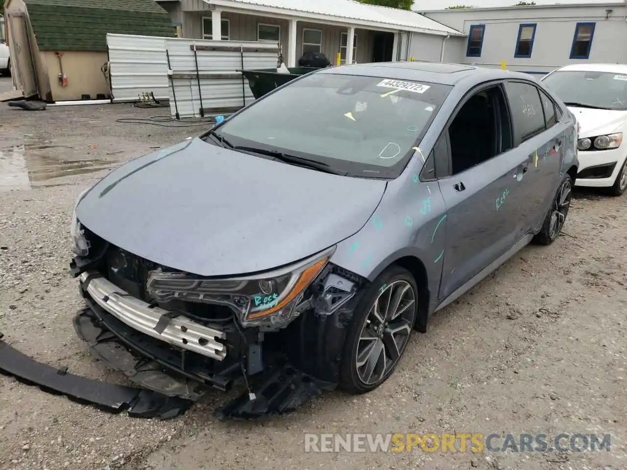 2 Photograph of a damaged car JTDT4RCEXLJ005640 TOYOTA COROLLA 2020