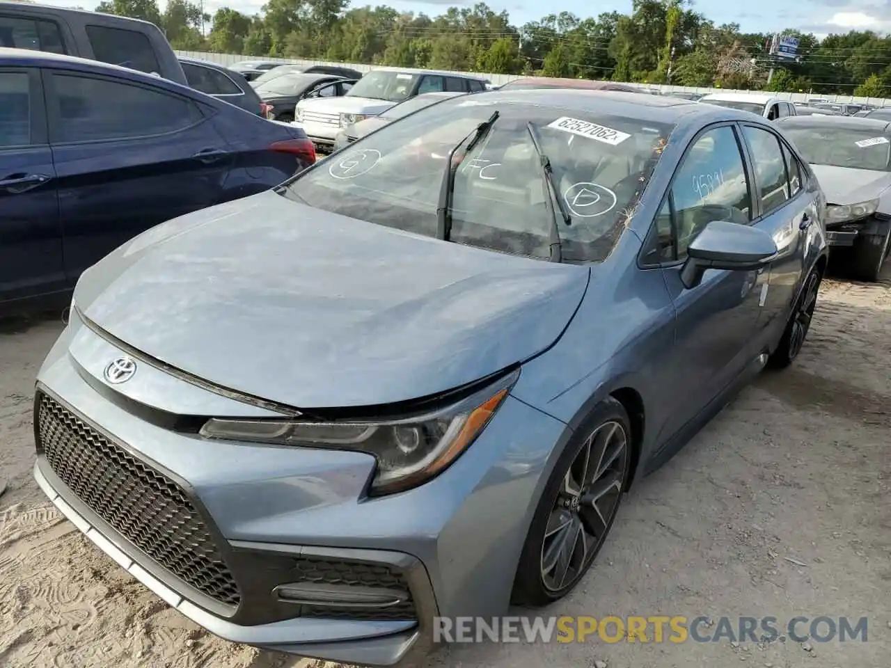 2 Photograph of a damaged car JTDT4RCEXLJ008036 TOYOTA COROLLA 2020