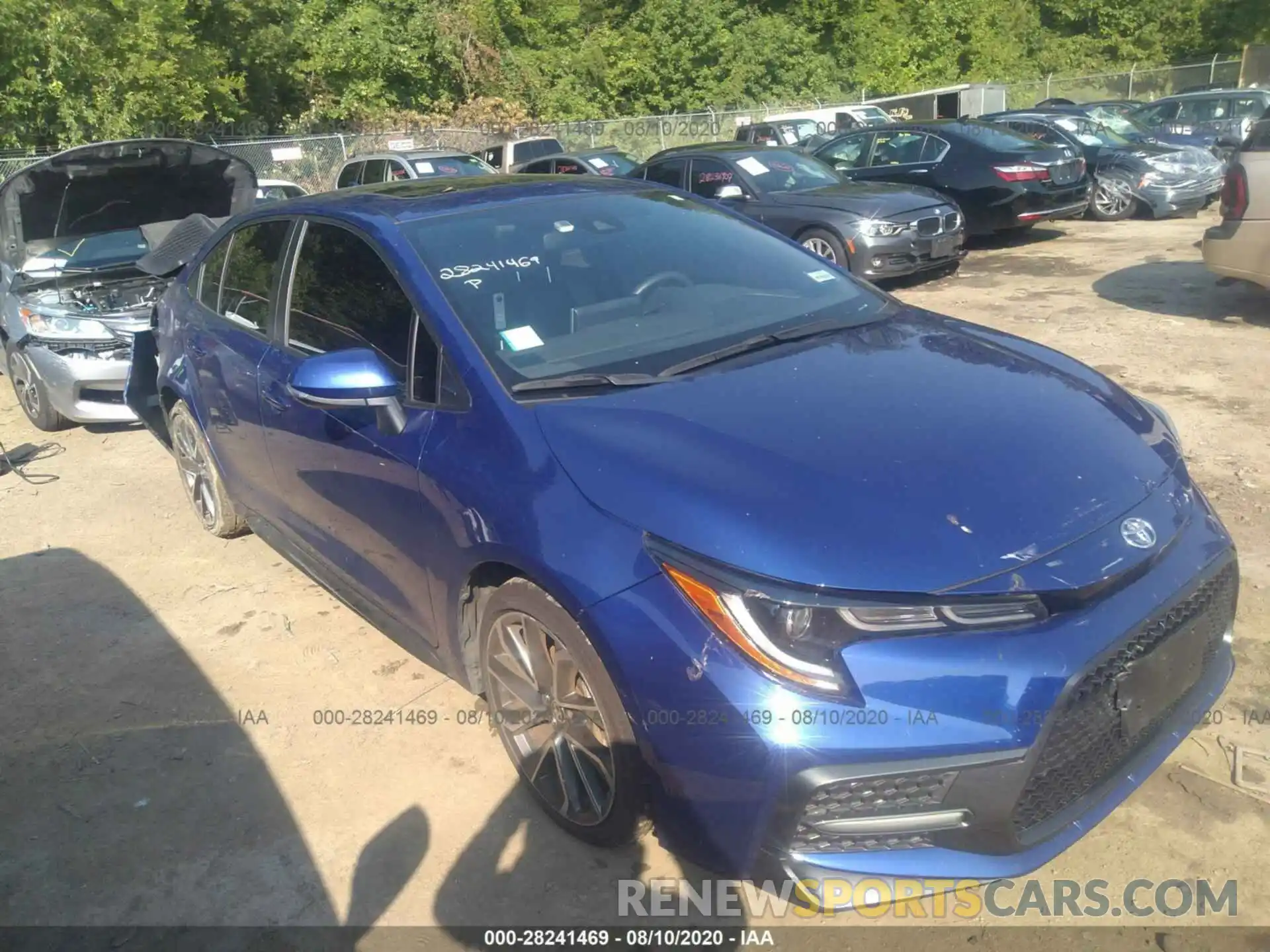 1 Photograph of a damaged car JTDT4RCEXLJ011616 TOYOTA COROLLA 2020