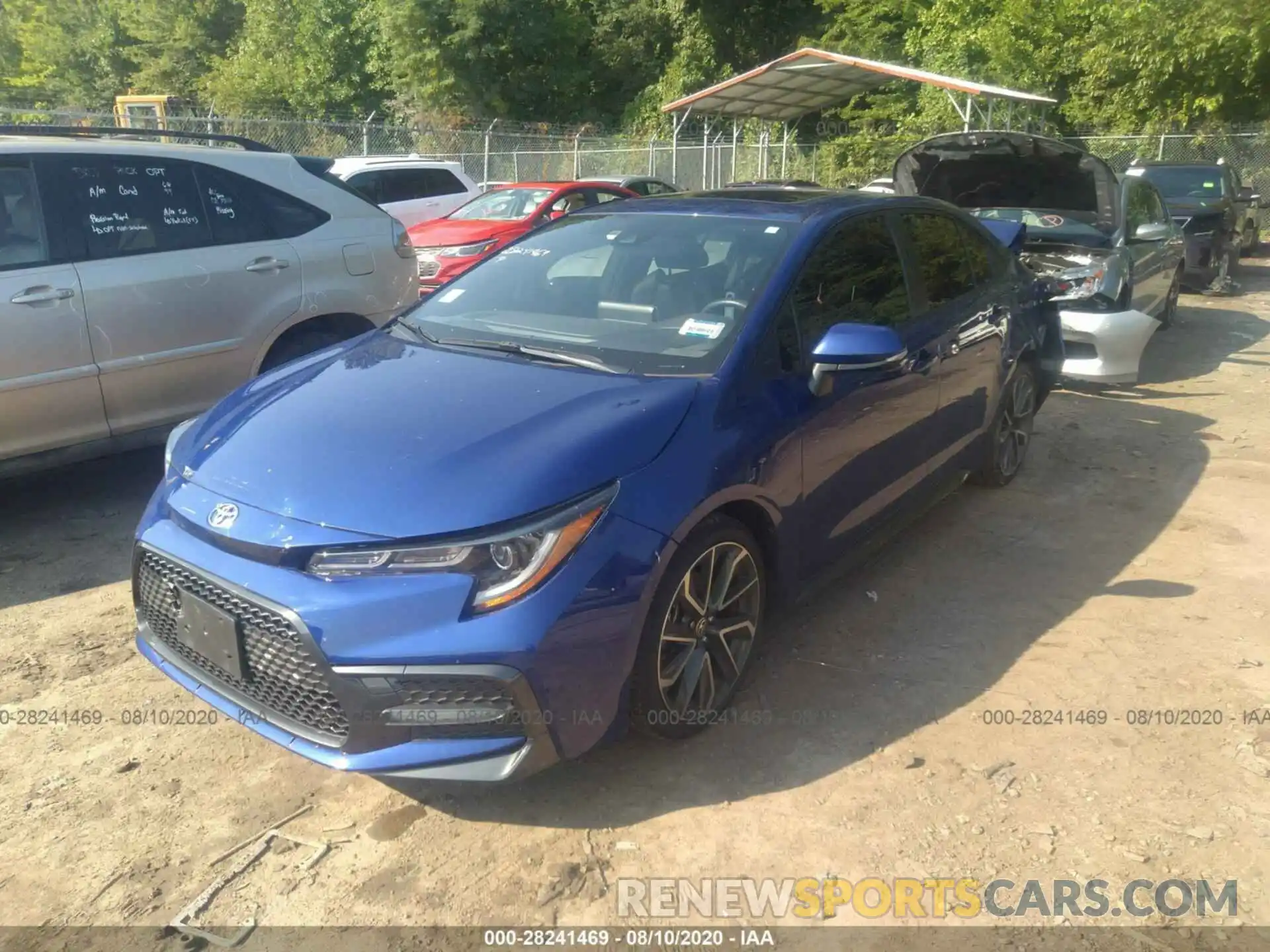 2 Photograph of a damaged car JTDT4RCEXLJ011616 TOYOTA COROLLA 2020