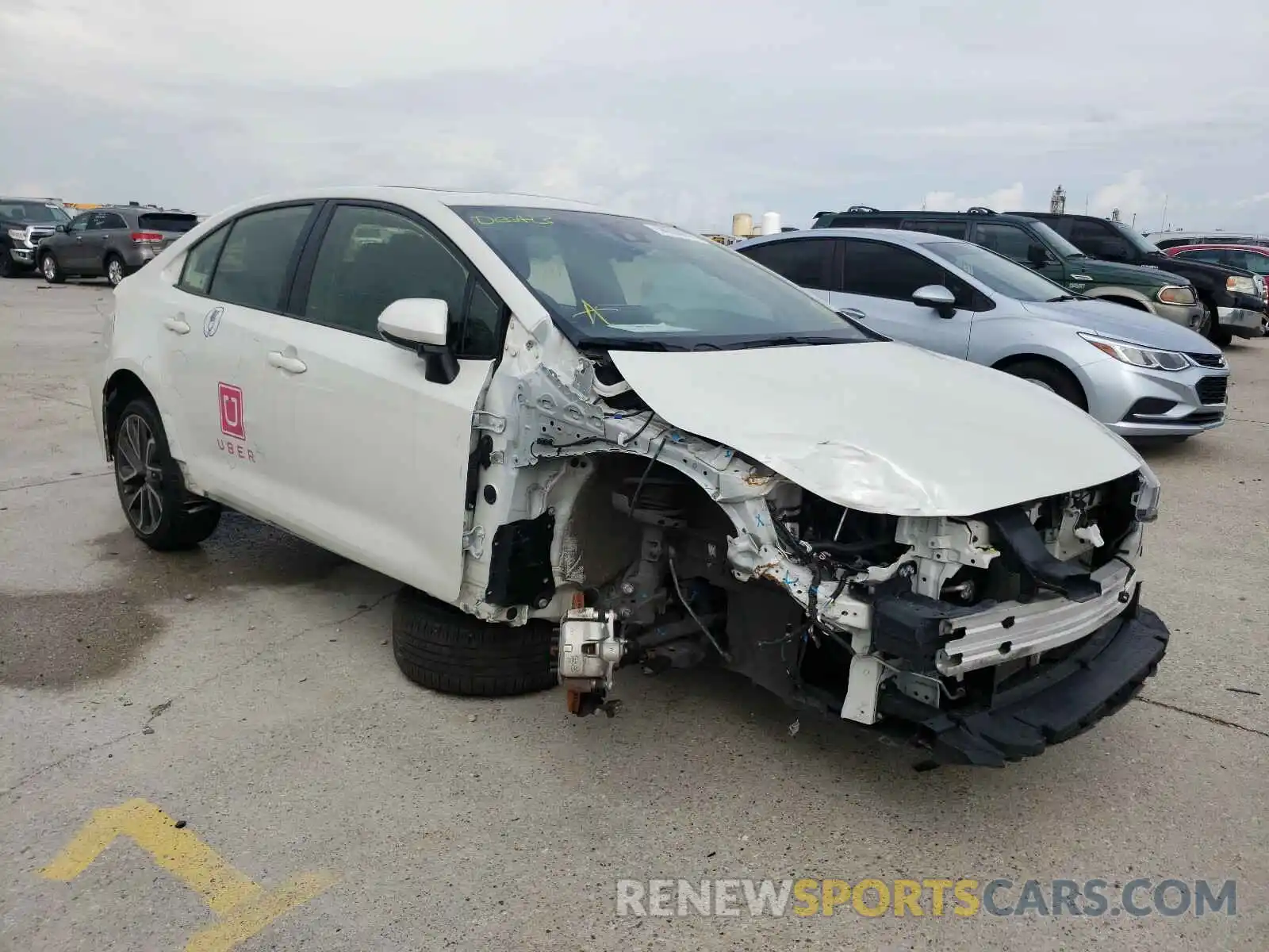 1 Photograph of a damaged car JTDT4RCEXLJ042316 TOYOTA COROLLA 2020