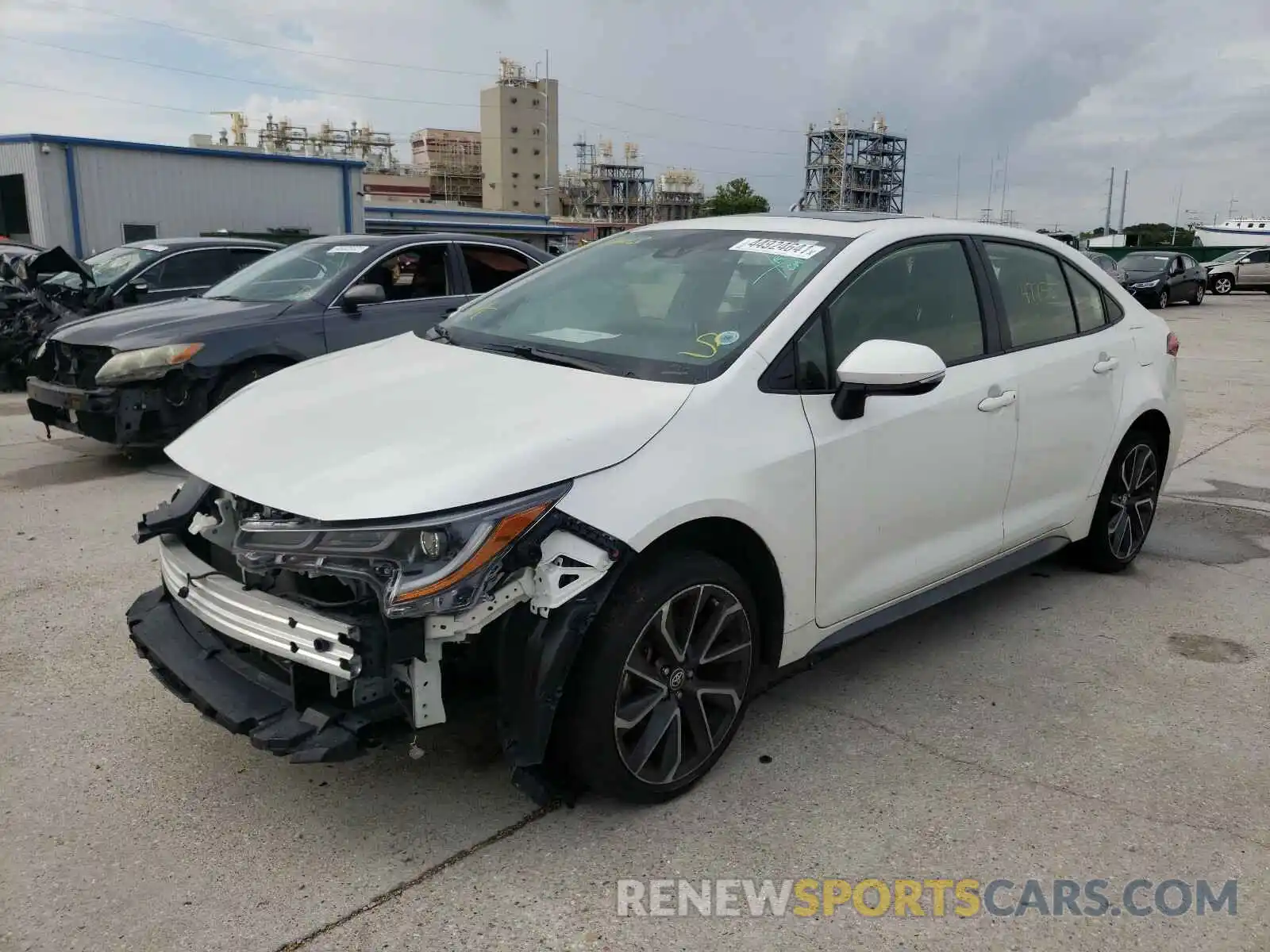 2 Photograph of a damaged car JTDT4RCEXLJ042316 TOYOTA COROLLA 2020