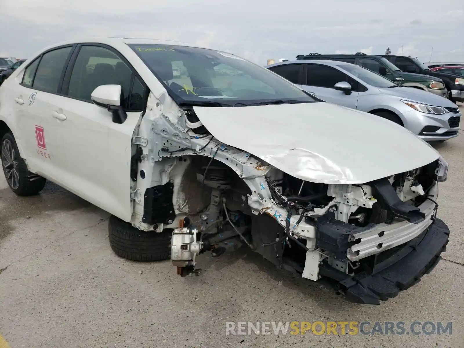 9 Photograph of a damaged car JTDT4RCEXLJ042316 TOYOTA COROLLA 2020