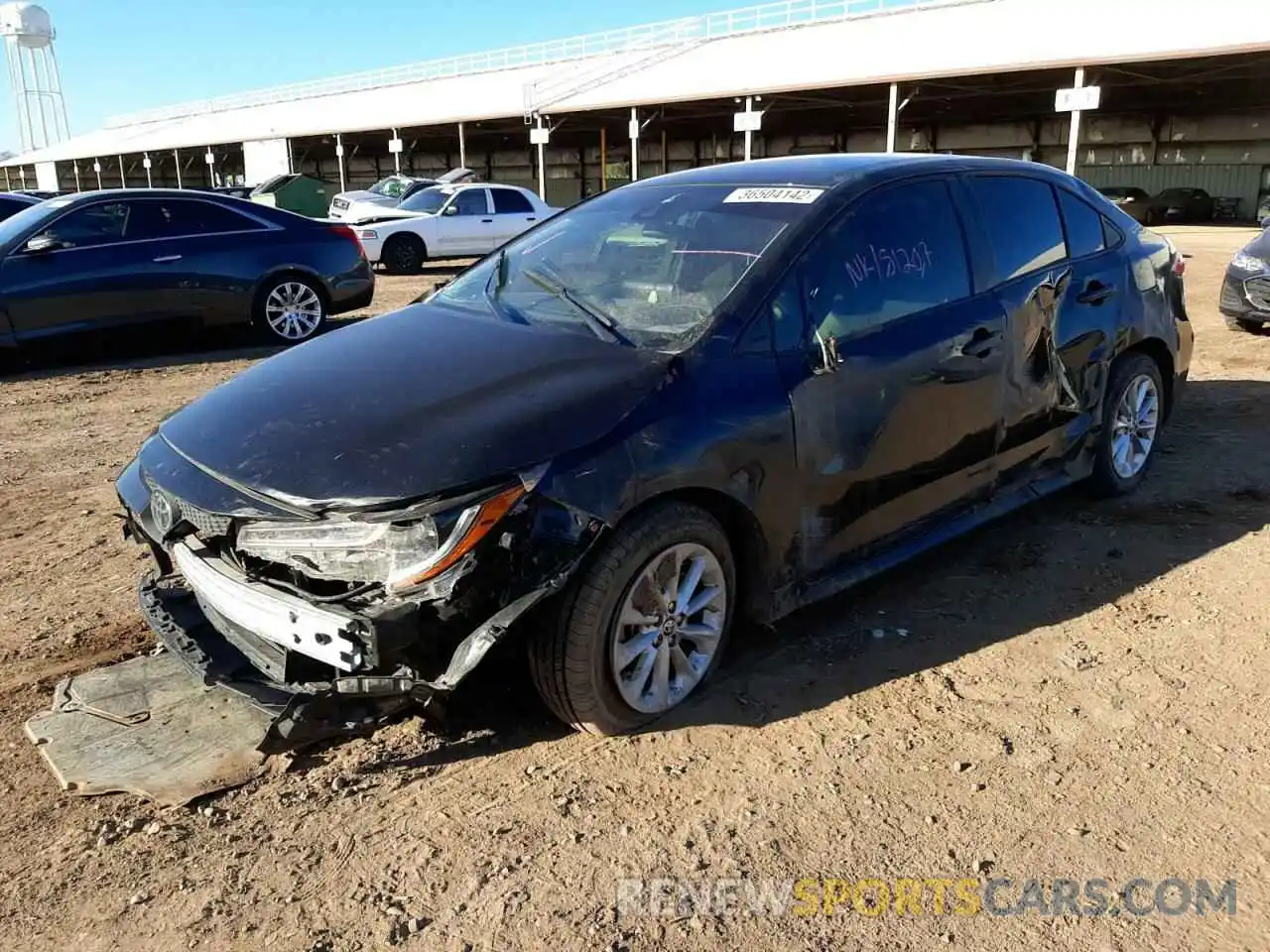 2 Photograph of a damaged car JTDVPRAE0LJ102154 TOYOTA COROLLA 2020