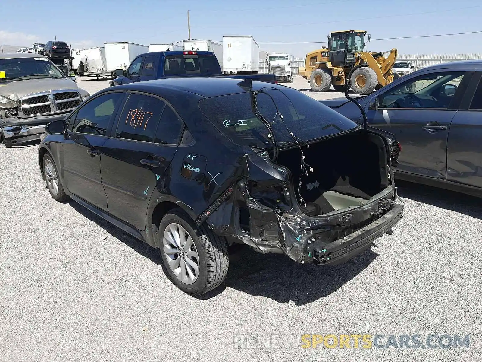 3 Photograph of a damaged car JTDVPRAE0LJ113882 TOYOTA COROLLA 2020