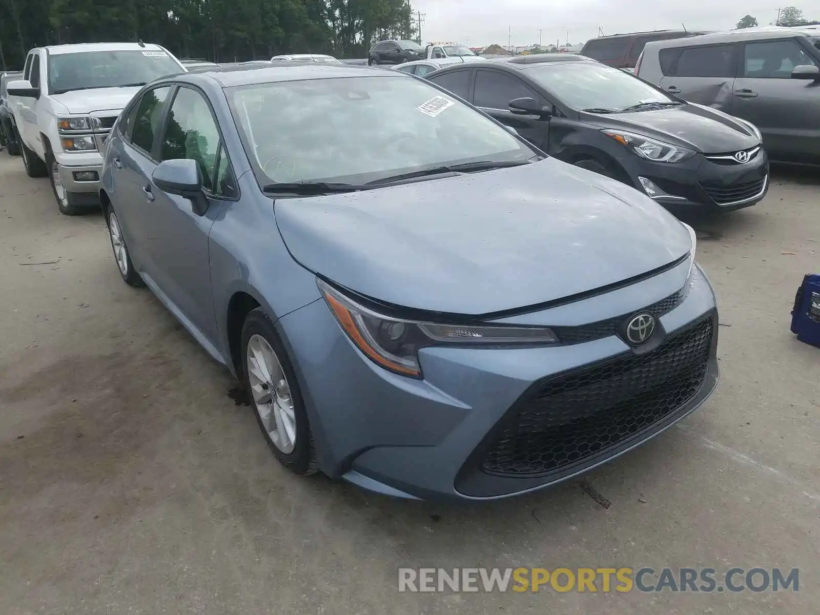 1 Photograph of a damaged car JTDVPRAE0LJ116023 TOYOTA COROLLA 2020