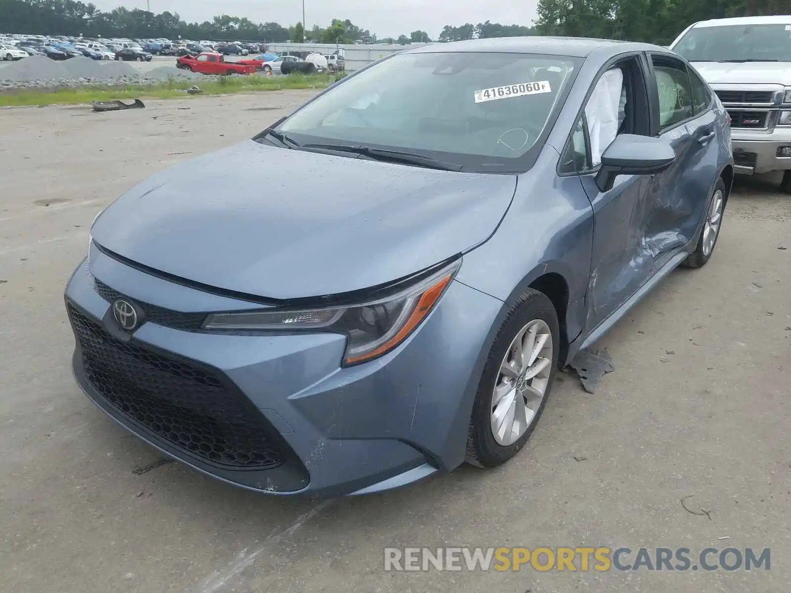 2 Photograph of a damaged car JTDVPRAE0LJ116023 TOYOTA COROLLA 2020