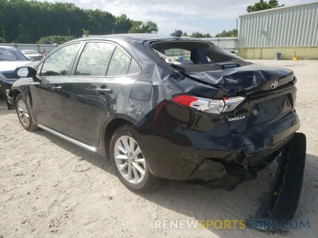 3 Photograph of a damaged car JTDVPRAE1LJ076423 TOYOTA COROLLA 2020