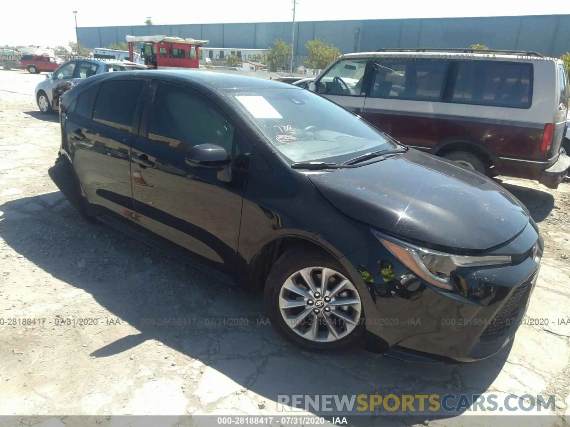 1 Photograph of a damaged car JTDVPRAE1LJ076910 TOYOTA COROLLA 2020