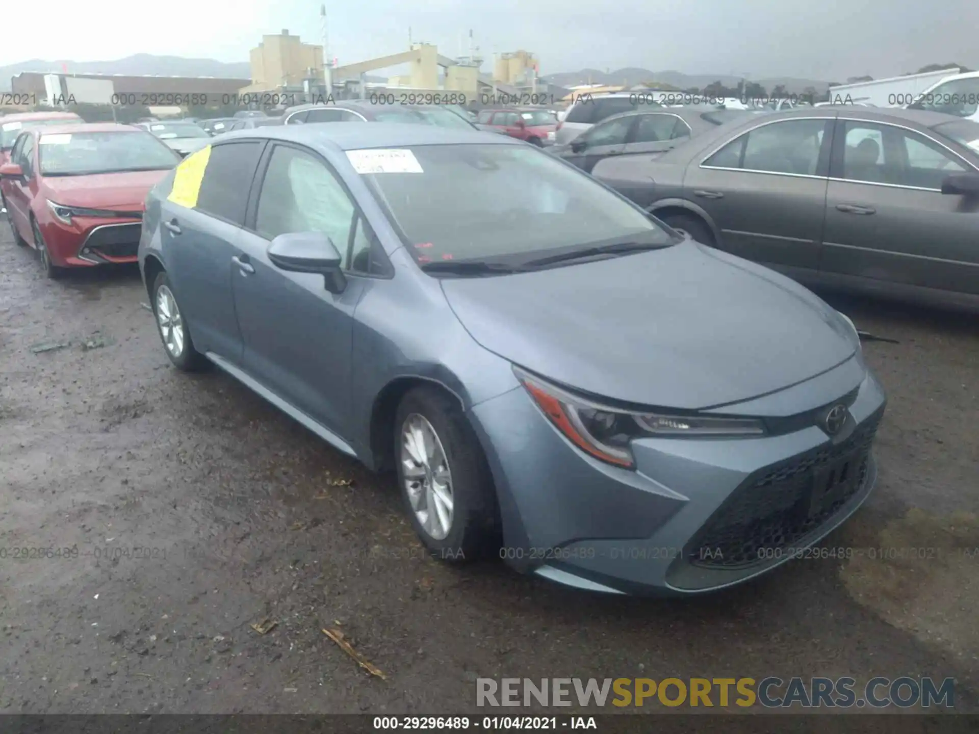 1 Photograph of a damaged car JTDVPRAE1LJ079094 TOYOTA COROLLA 2020