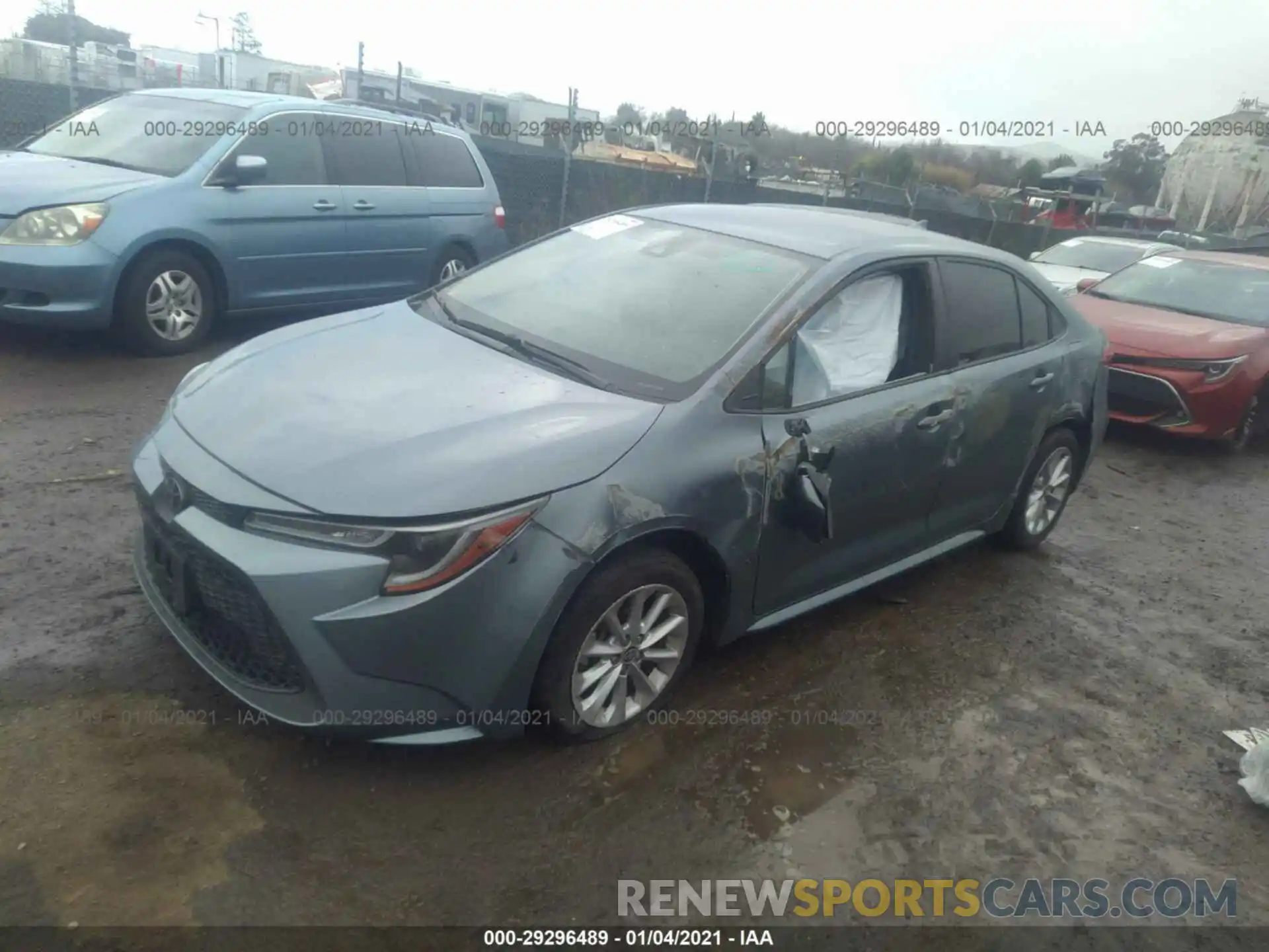 2 Photograph of a damaged car JTDVPRAE1LJ079094 TOYOTA COROLLA 2020