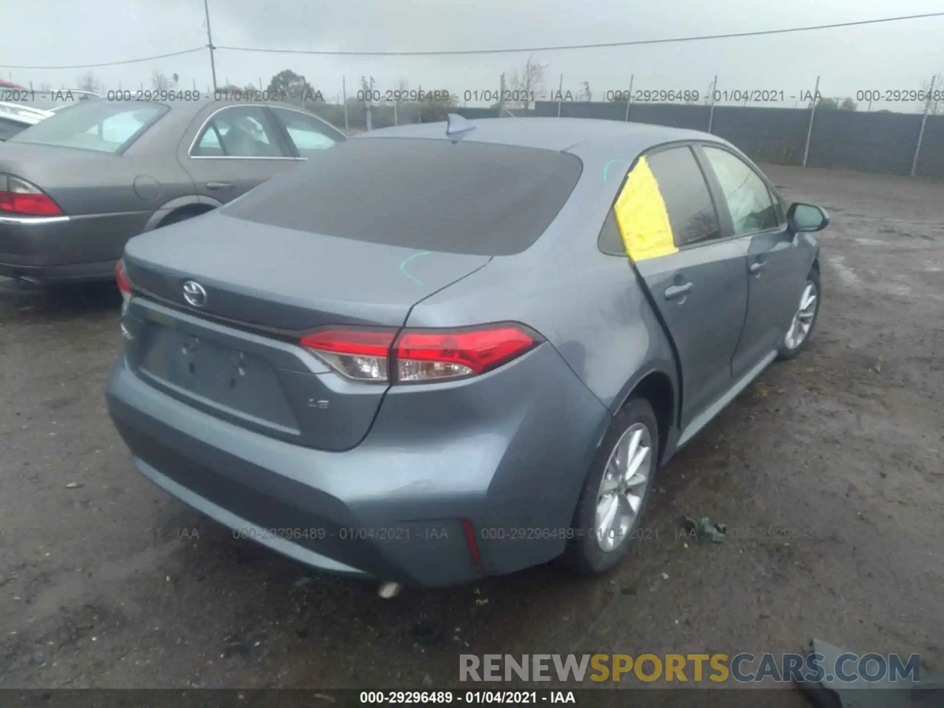 4 Photograph of a damaged car JTDVPRAE1LJ079094 TOYOTA COROLLA 2020