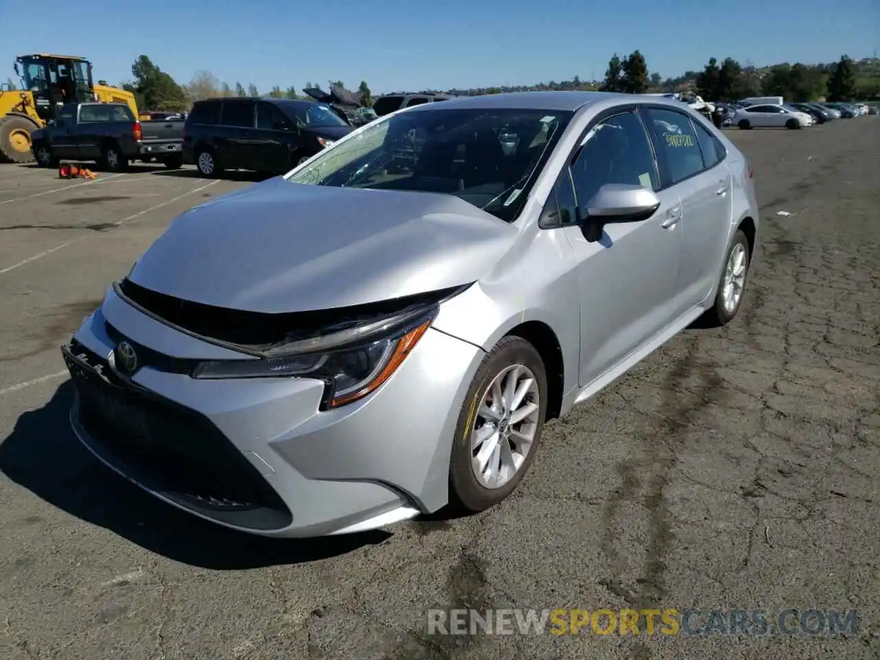 2 Photograph of a damaged car JTDVPRAE1LJ090421 TOYOTA COROLLA 2020