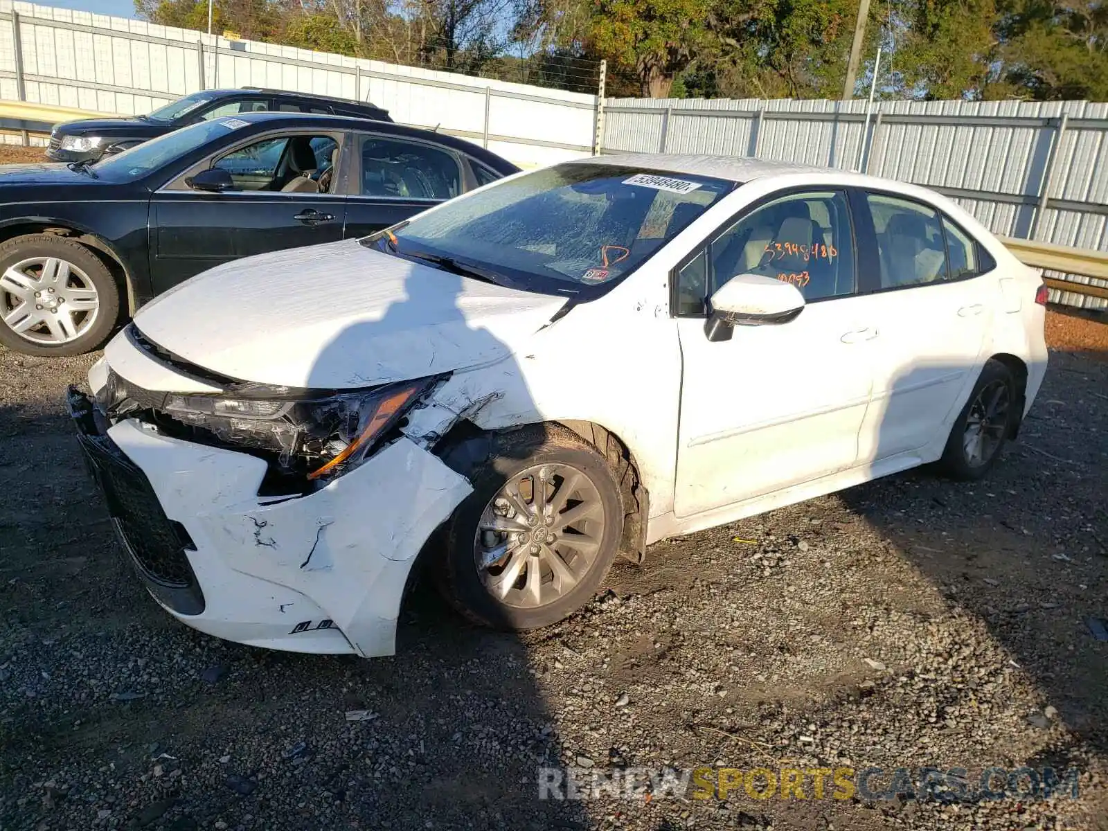 2 Photograph of a damaged car JTDVPRAE1LJ091911 TOYOTA COROLLA 2020