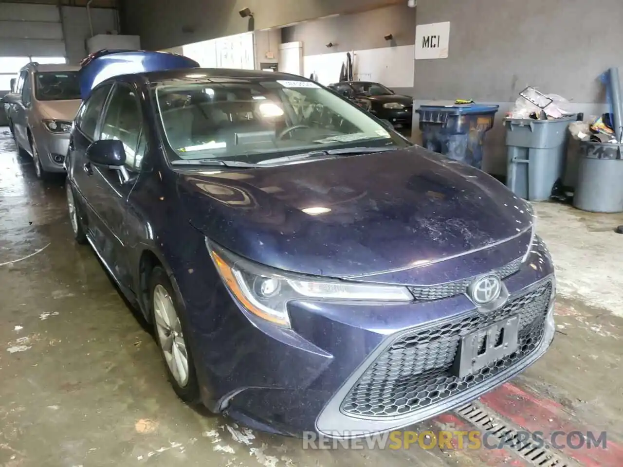 1 Photograph of a damaged car JTDVPRAE1LJ100378 TOYOTA COROLLA 2020