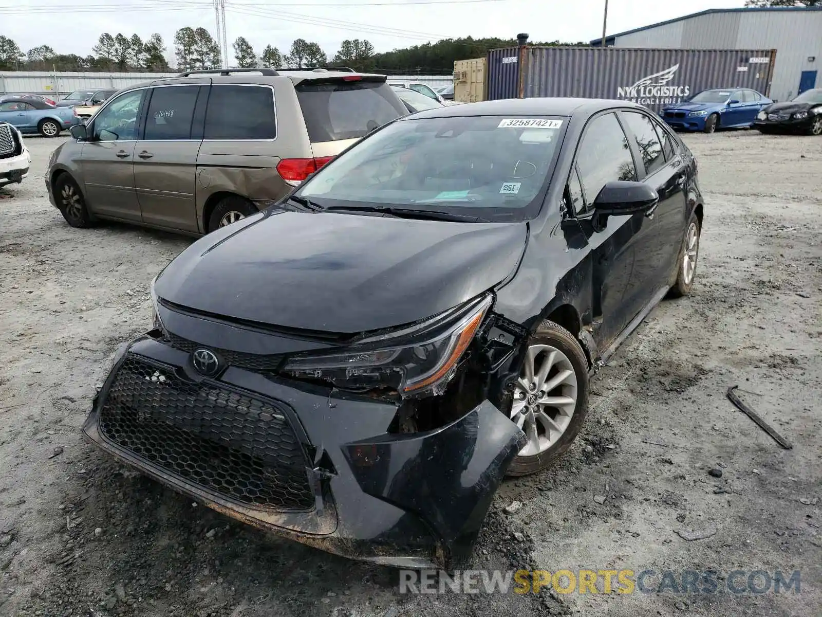 2 Photograph of a damaged car JTDVPRAE1LJ111638 TOYOTA COROLLA 2020