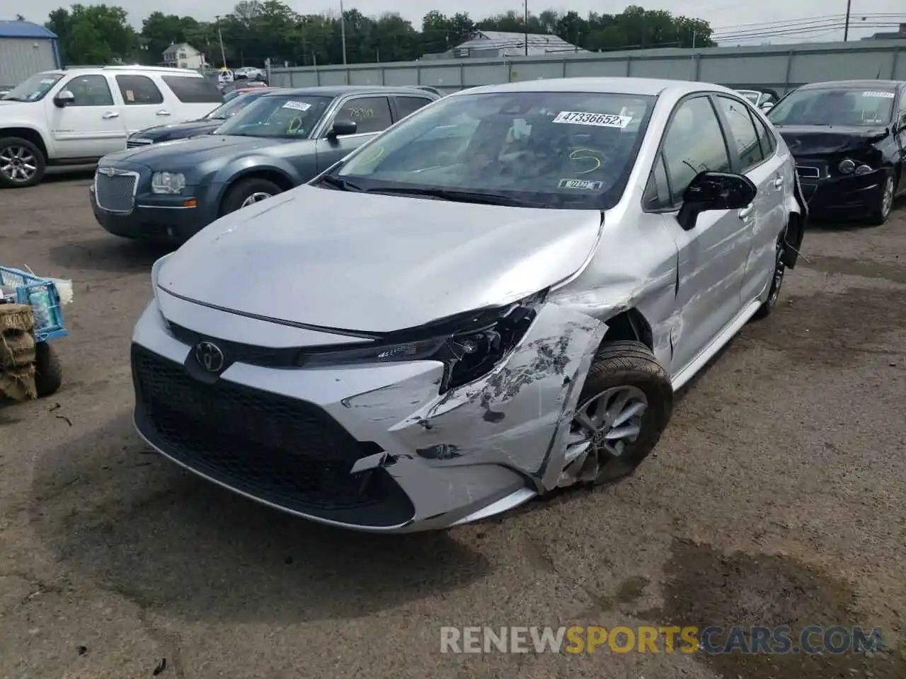 2 Photograph of a damaged car JTDVPRAE3LJ073457 TOYOTA COROLLA 2020