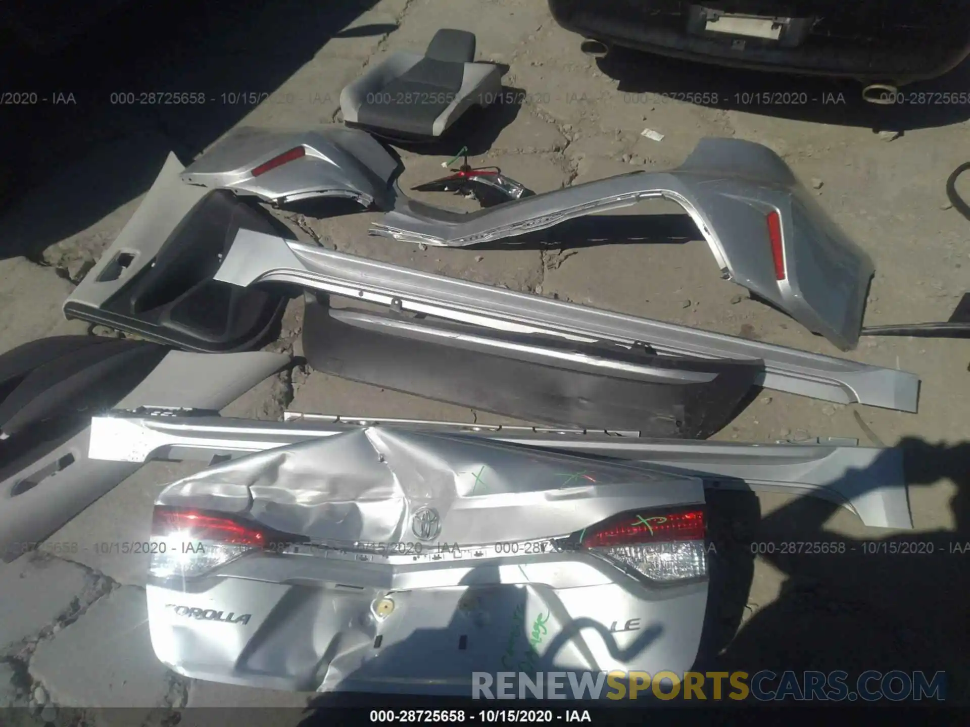 12 Photograph of a damaged car JTDVPRAE3LJ091750 TOYOTA COROLLA 2020