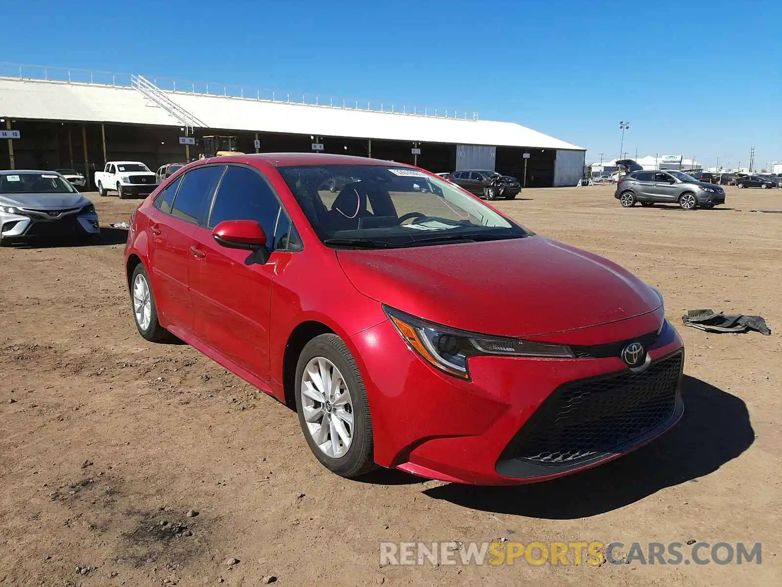 1 Photograph of a damaged car JTDVPRAE3LJ100401 TOYOTA COROLLA 2020