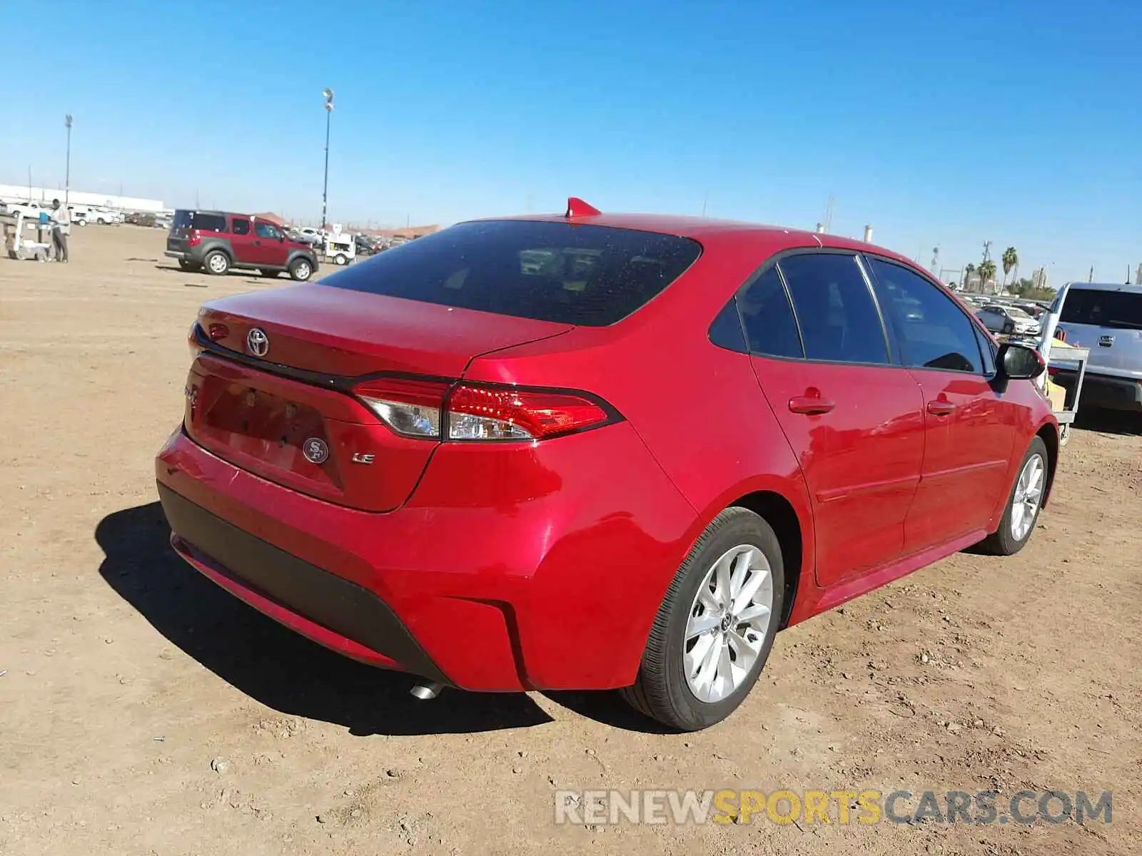 4 Photograph of a damaged car JTDVPRAE3LJ100401 TOYOTA COROLLA 2020