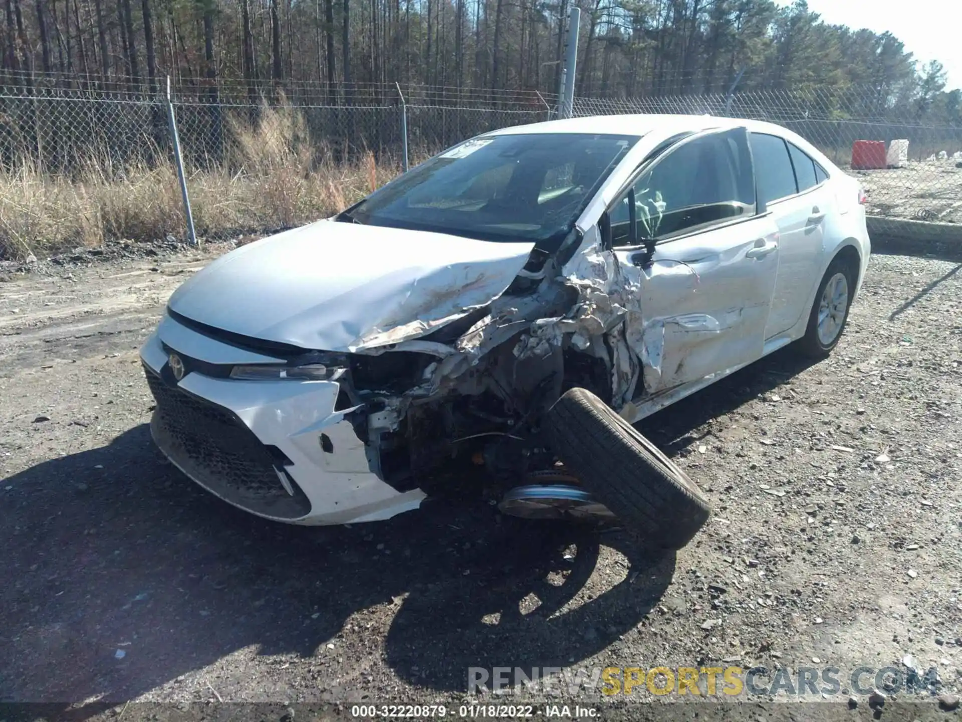 2 Photograph of a damaged car JTDVPRAE3LJ106117 TOYOTA COROLLA 2020