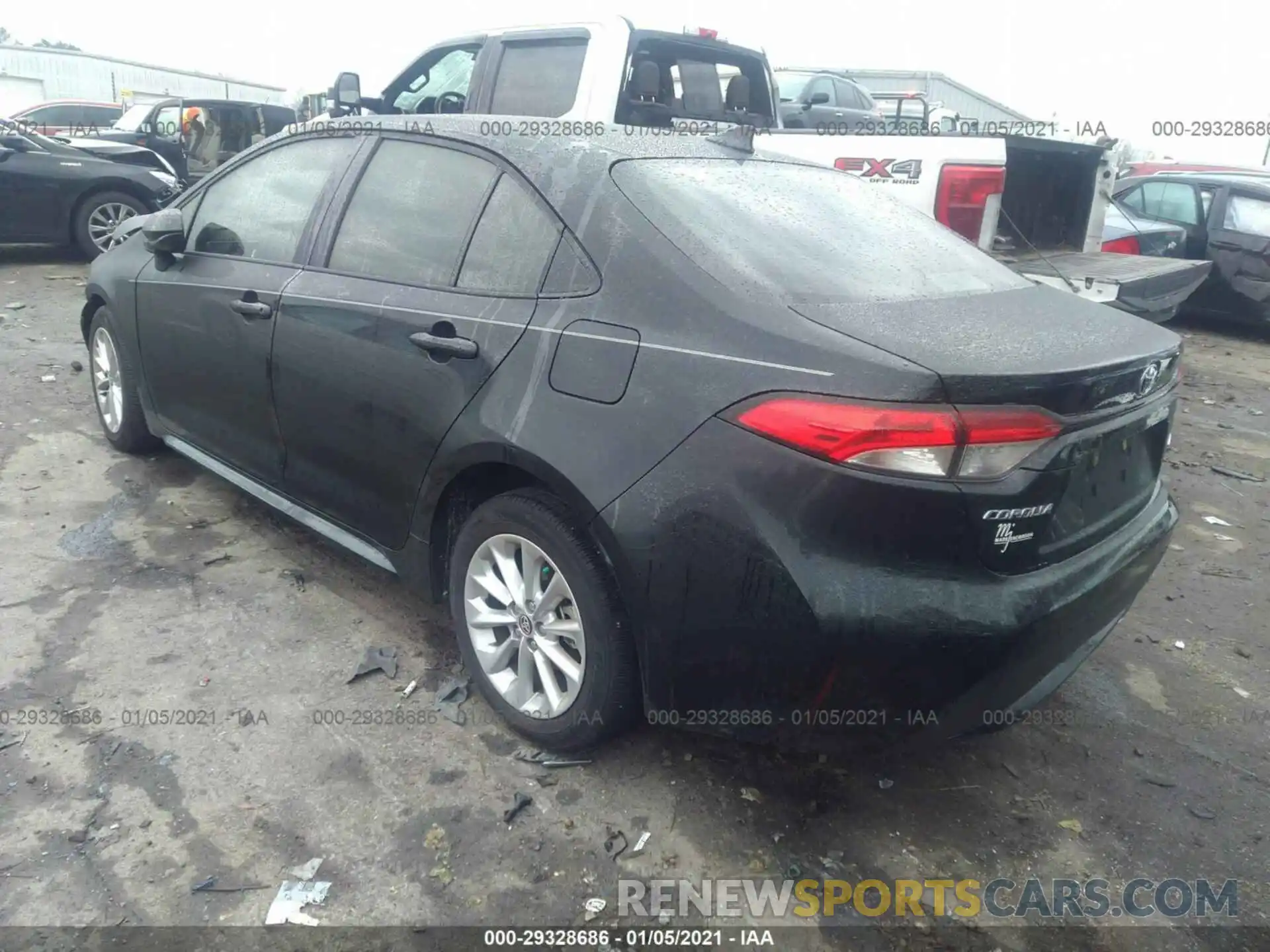 3 Photograph of a damaged car JTDVPRAE3LJ111463 TOYOTA COROLLA 2020