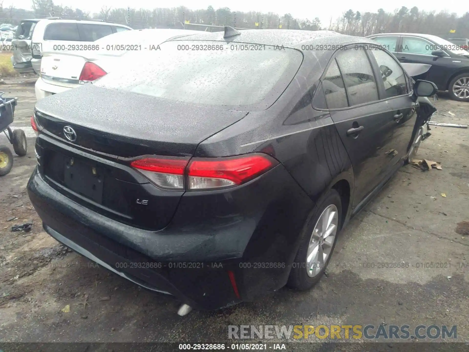 4 Photograph of a damaged car JTDVPRAE3LJ111463 TOYOTA COROLLA 2020